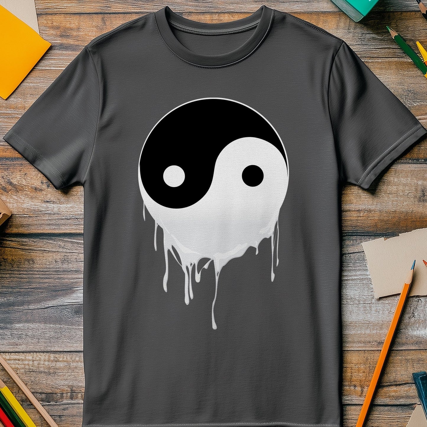 Dripping Yin Yang T-Shirt - Balance