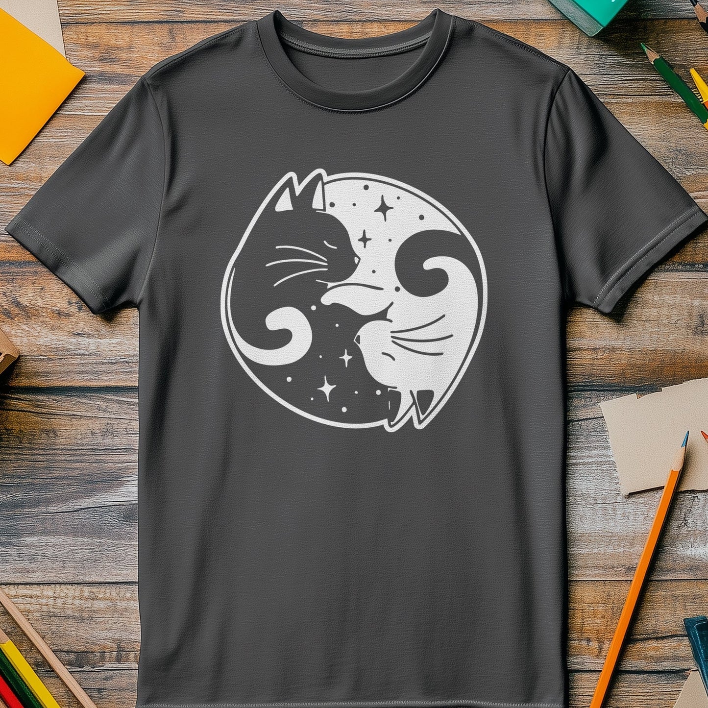 Ying Yang Cats T-Shirt