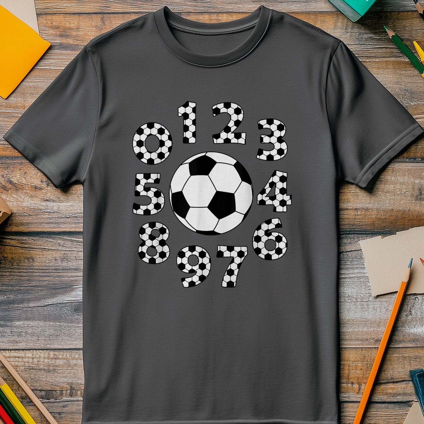 Football Number Day Math Kids Tee
