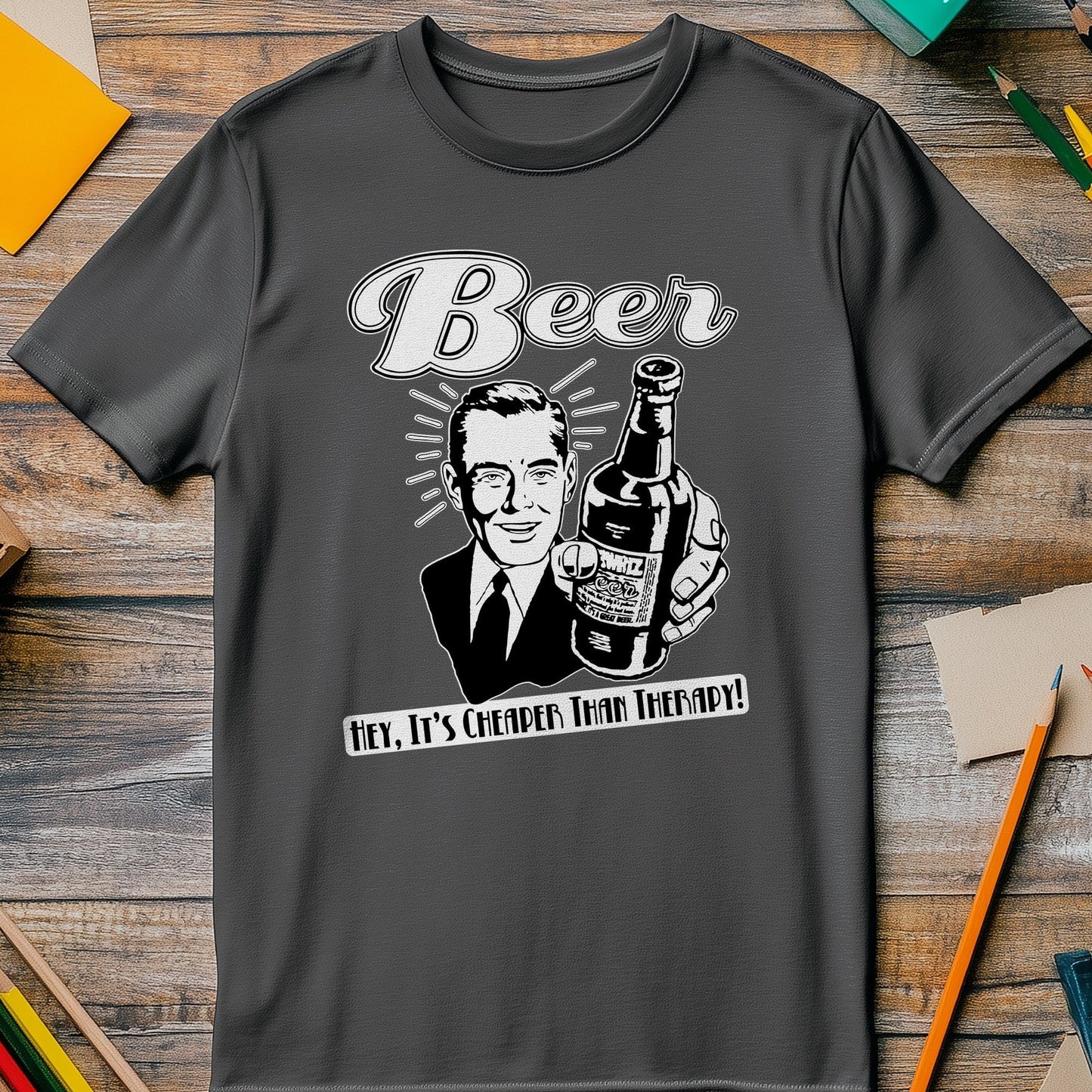 Beer Therapy T-Shirt - Sip Happens!