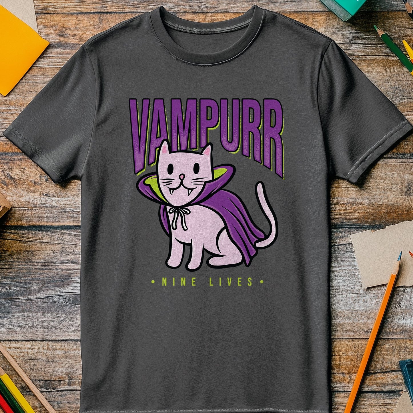 Vampurr T-Shirt - Purrfectly Funny Cat
