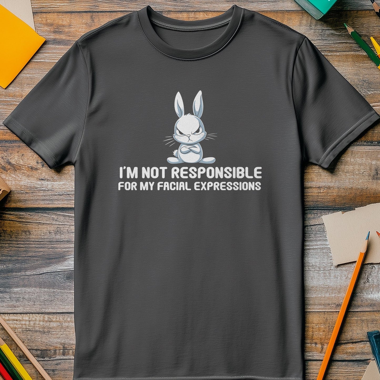 Bunny facial expressions T-shirt