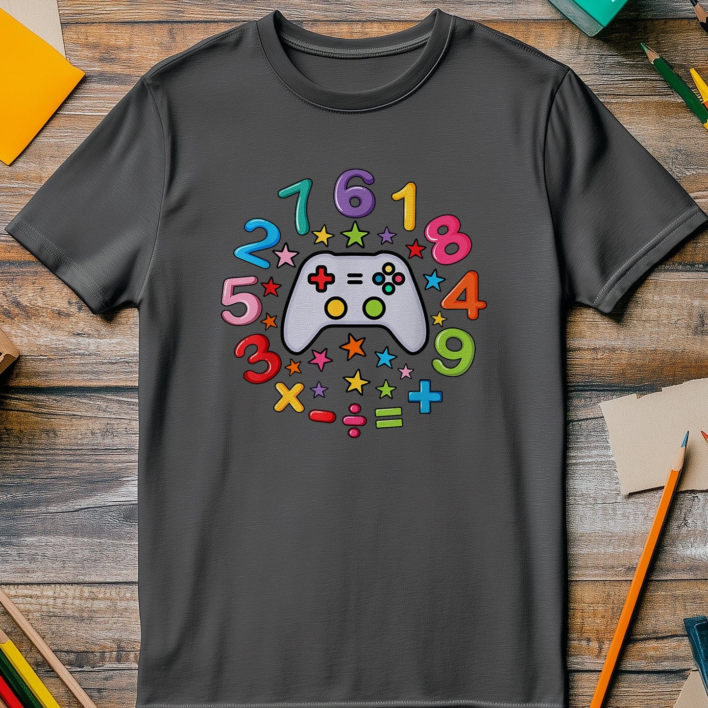 Gamer Number Day Math Kids Tee