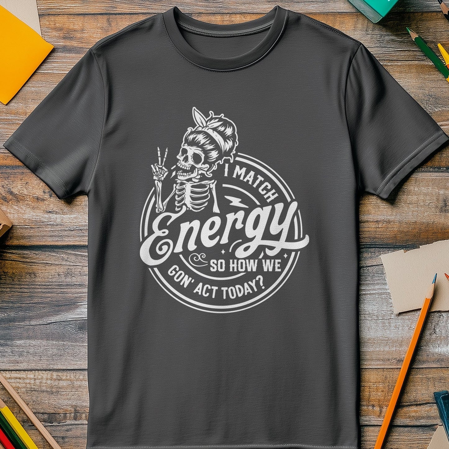 I Match Energy Skeleton T-Shirt