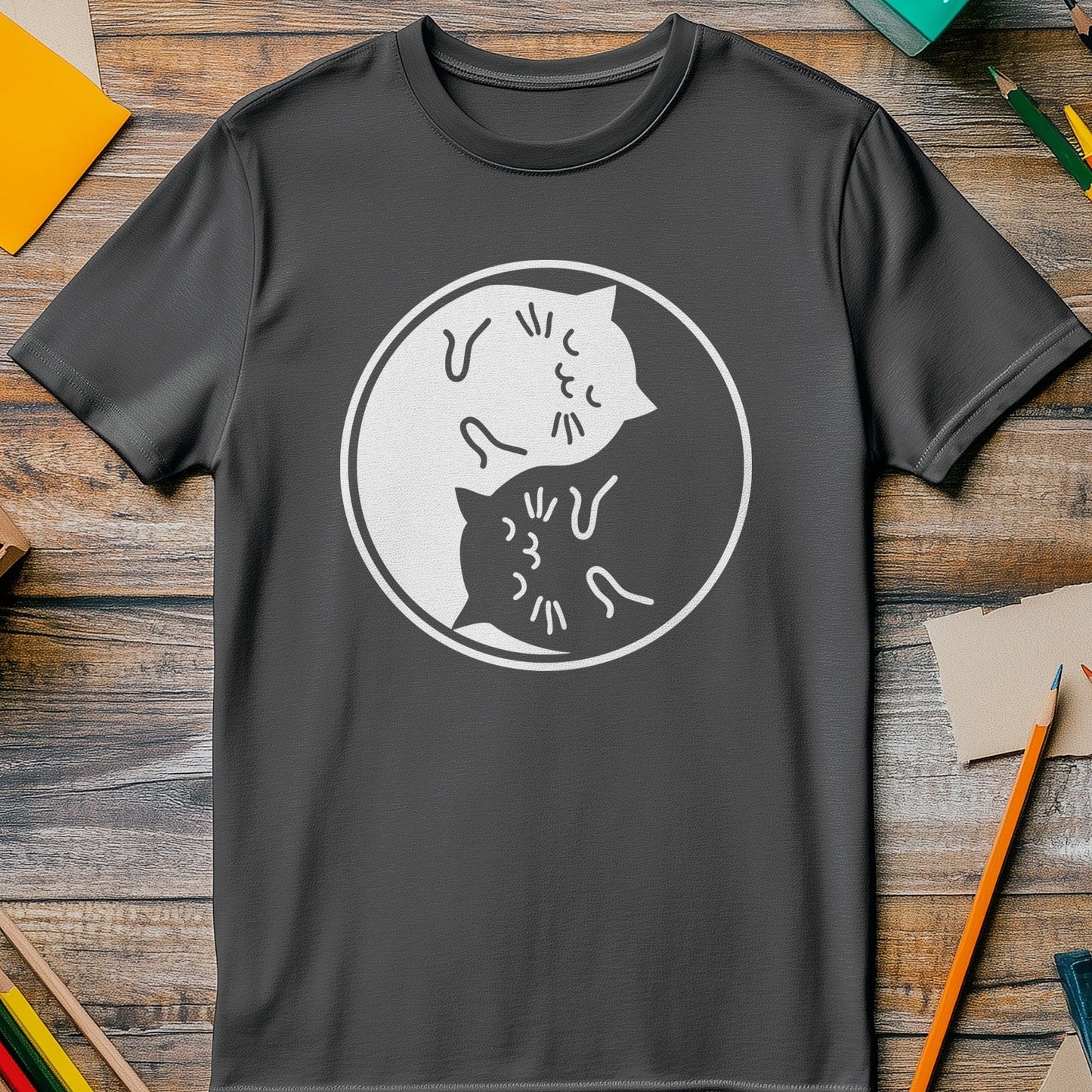 Yin Yang Cats 2 T-Shirt