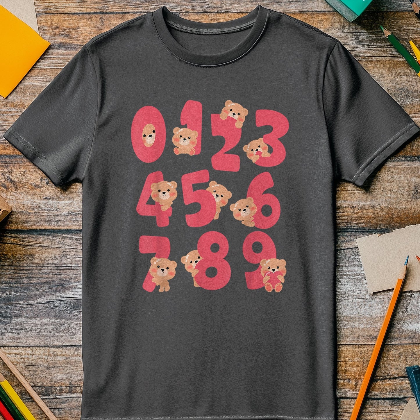 Bears Numbers Day Math Kids Tee