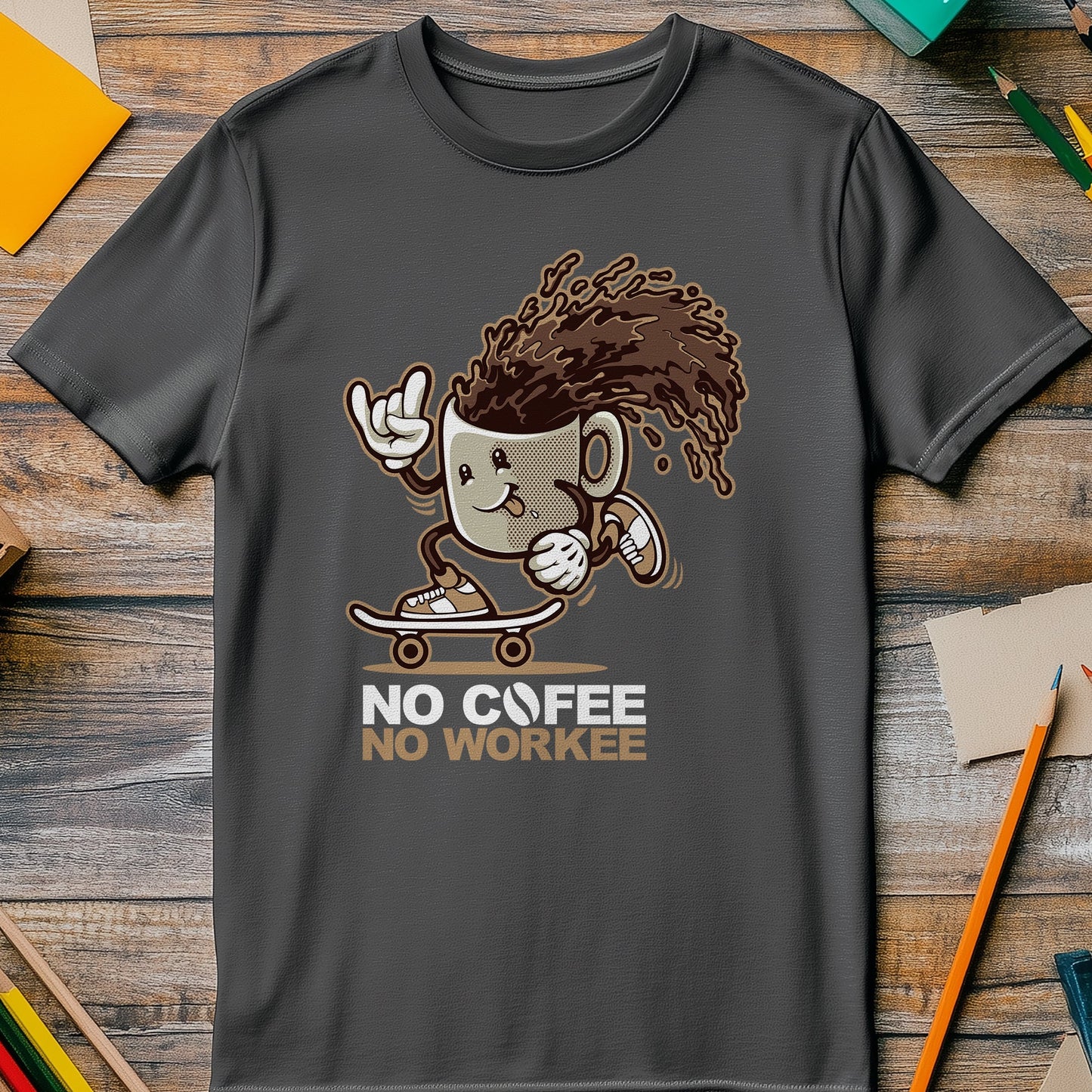 No Coffee No Workee T-Shirt - Fuel