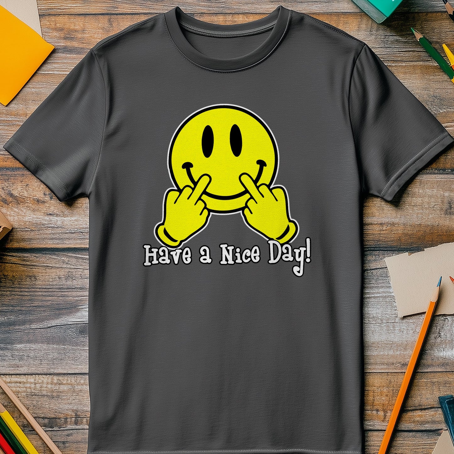 Nice Day Smiley Face T-Shirt - Spread