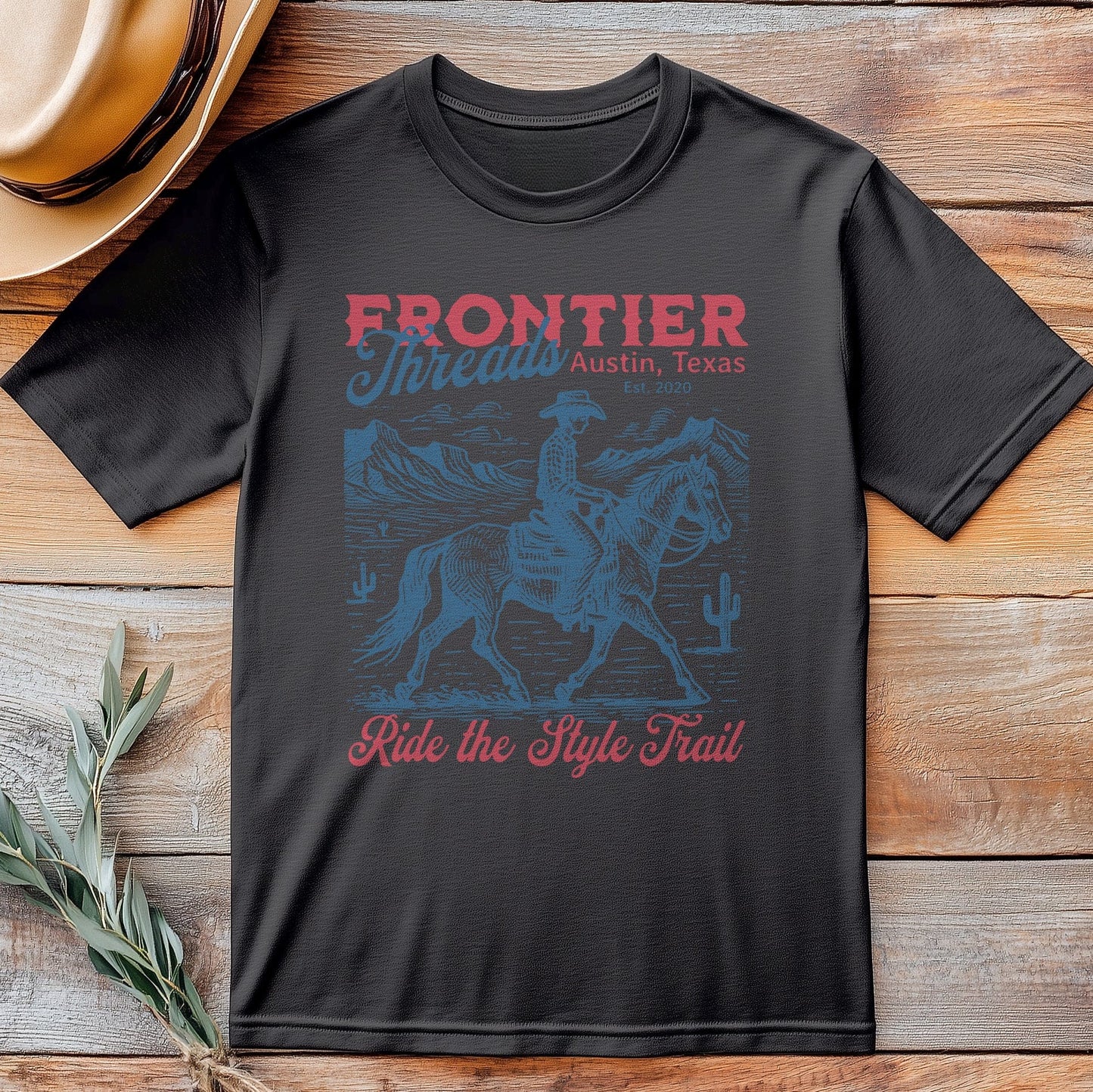Frontier Cowboy T-Shirt - Saddle Up
