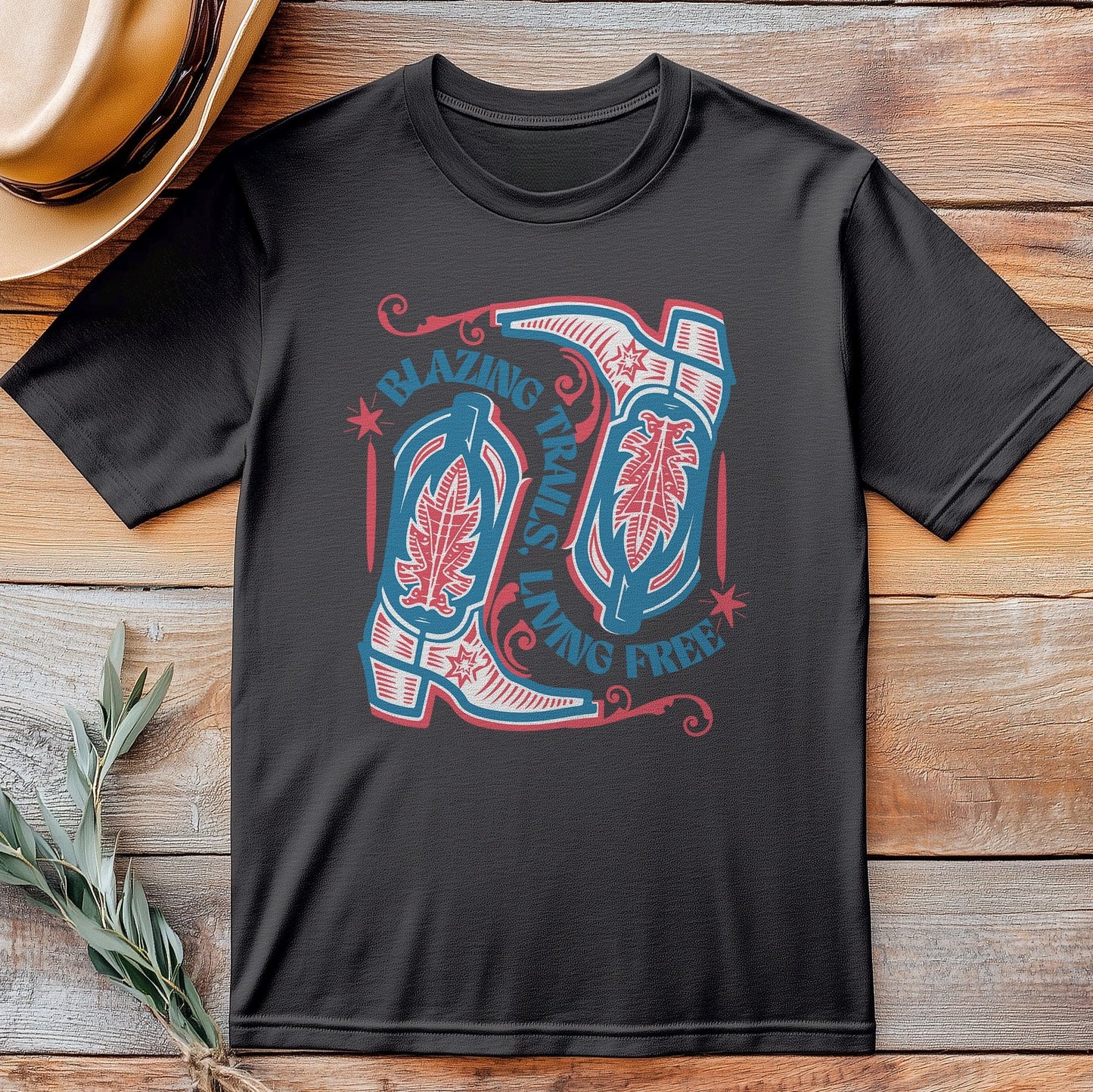 Blazing Trails, Living Free T-shirt