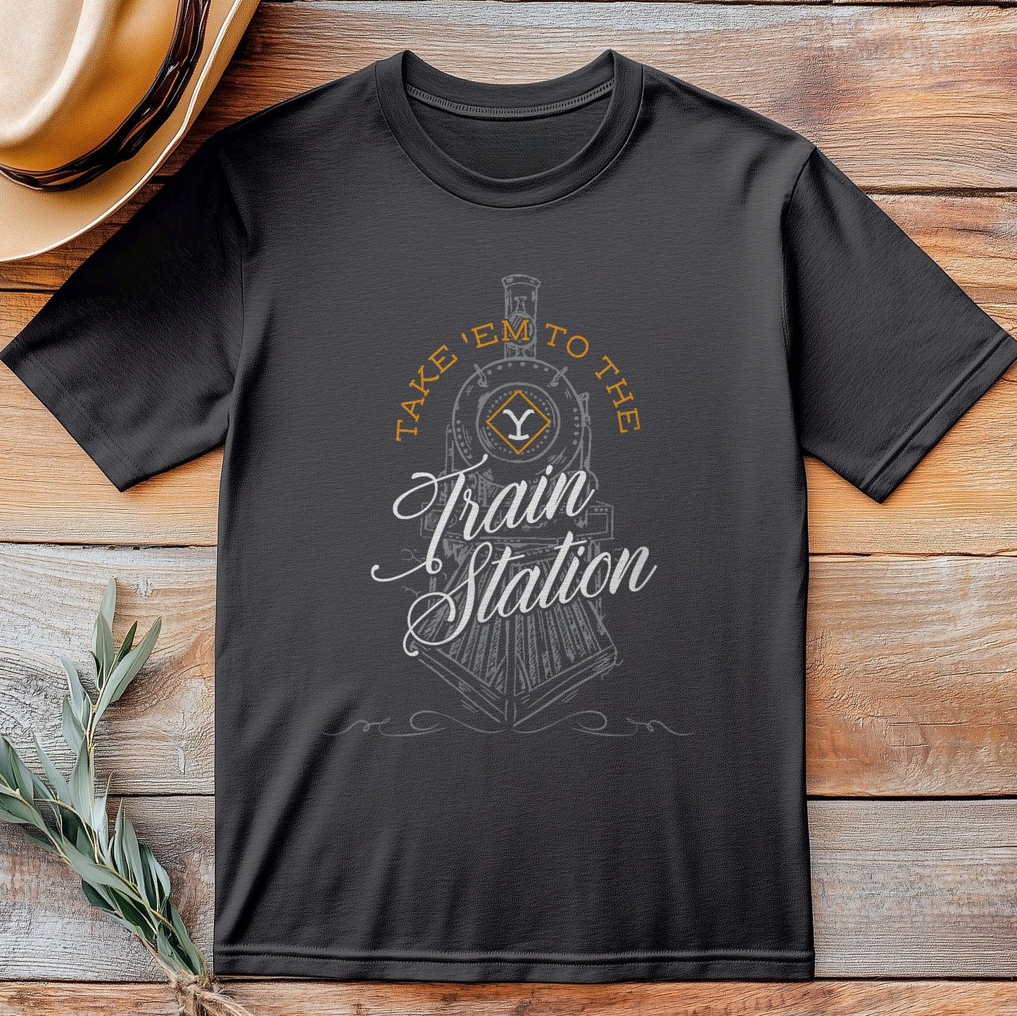 Train Station T-shirt - All Aboard the