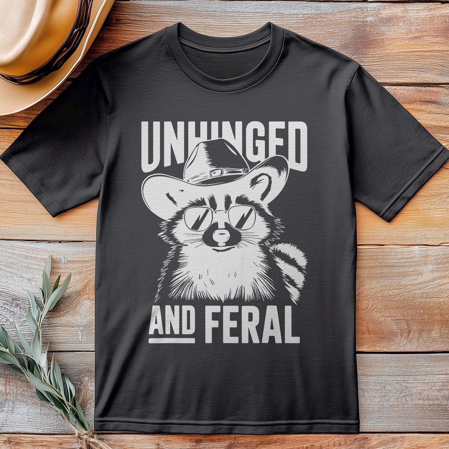 Raccoon Cowboy T-Shirt - Y'all Ready