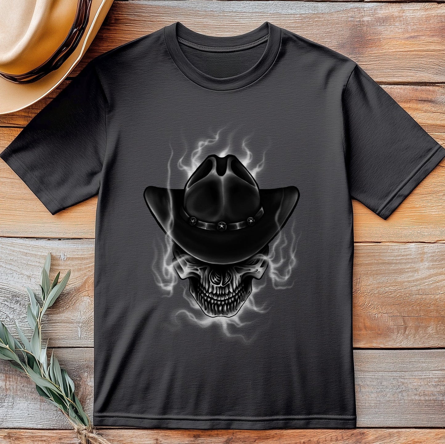 Justice T-Shirt - Skull in Cowboy Hat,