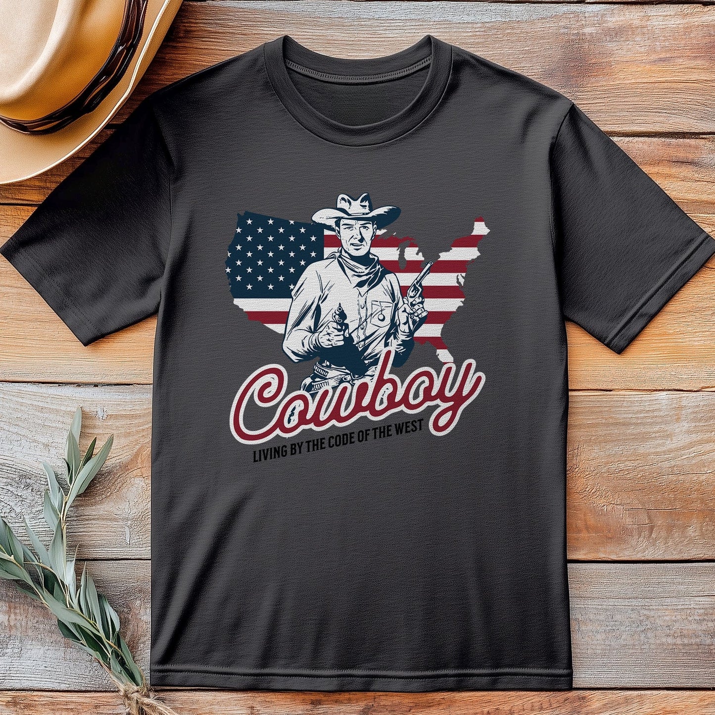 Living by the Code Cowboy T-shirt