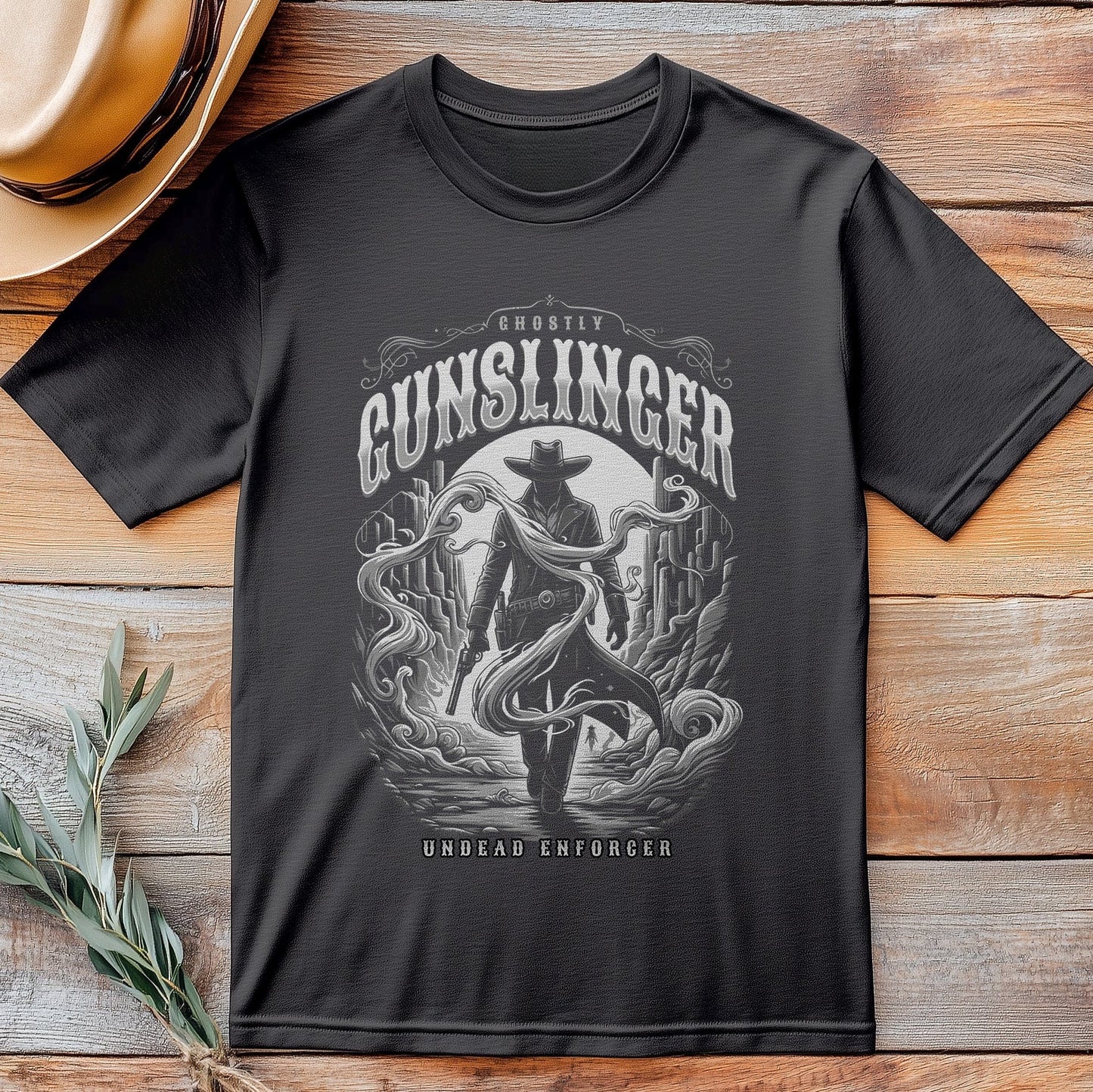 Ghostly Gunslinger 2 T-Shirt - Spooky