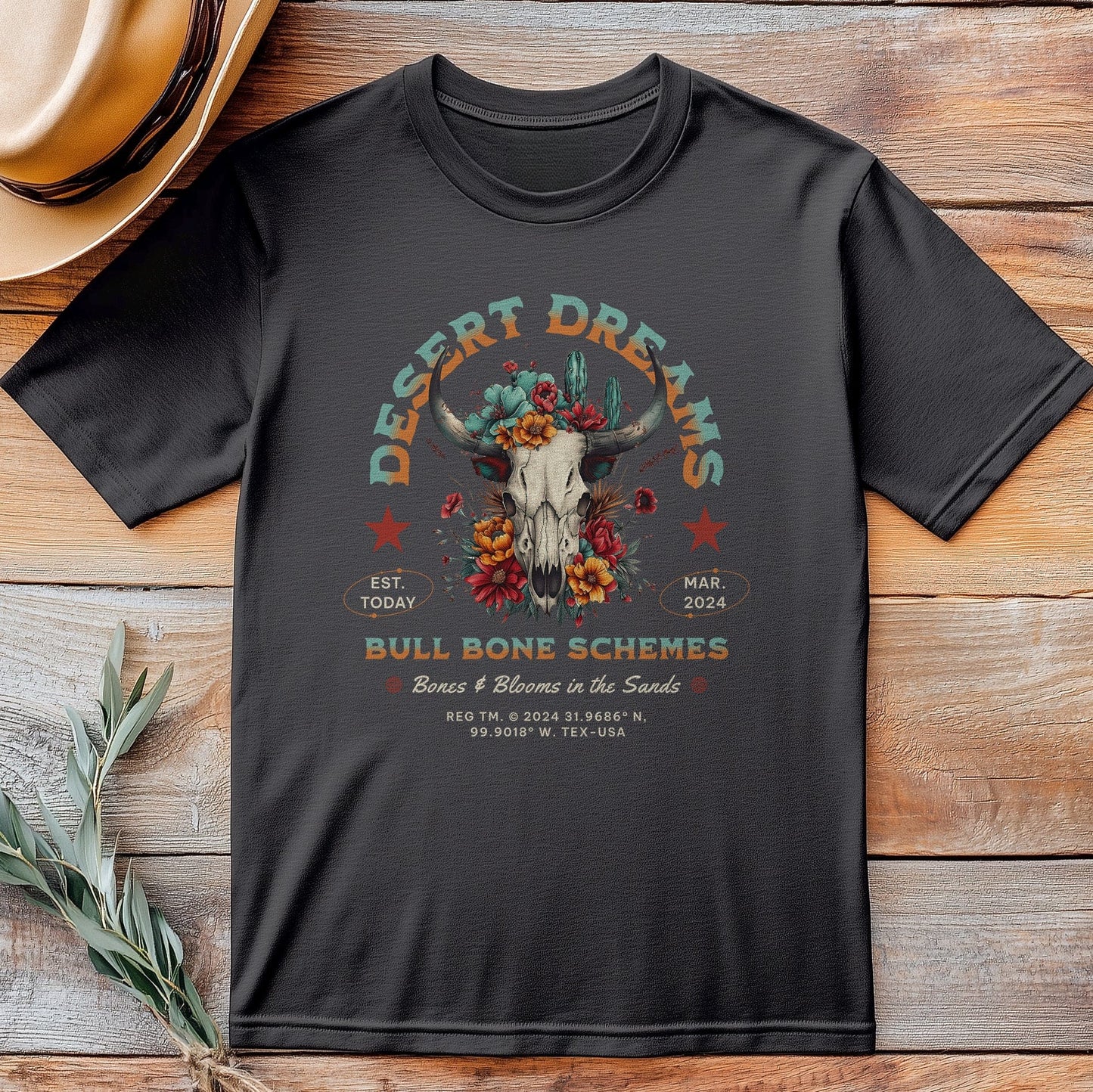 Desert Dreams Bull T-Shirt
