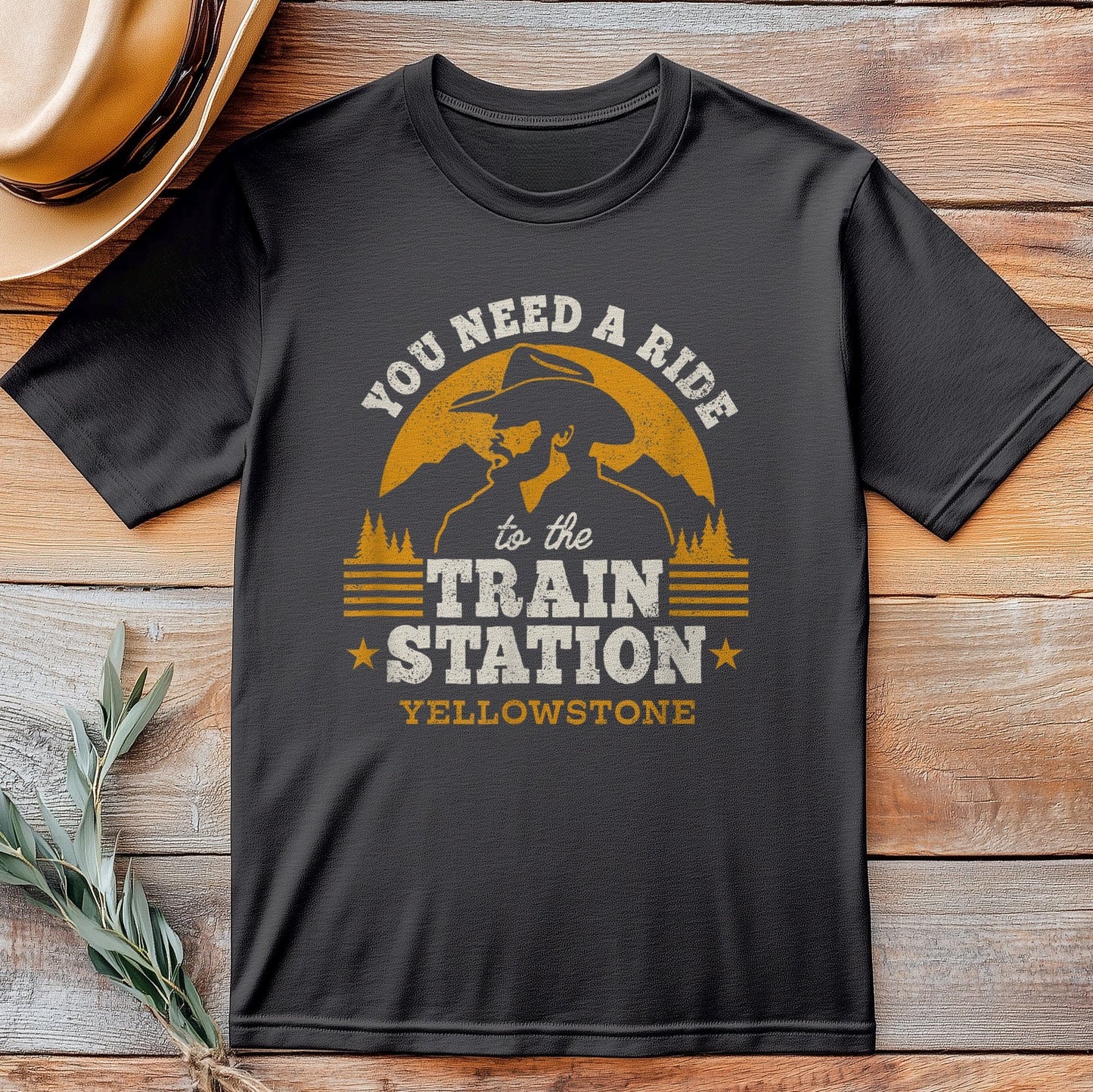 Yellowstone Train Station T-Shirt ‚Äì