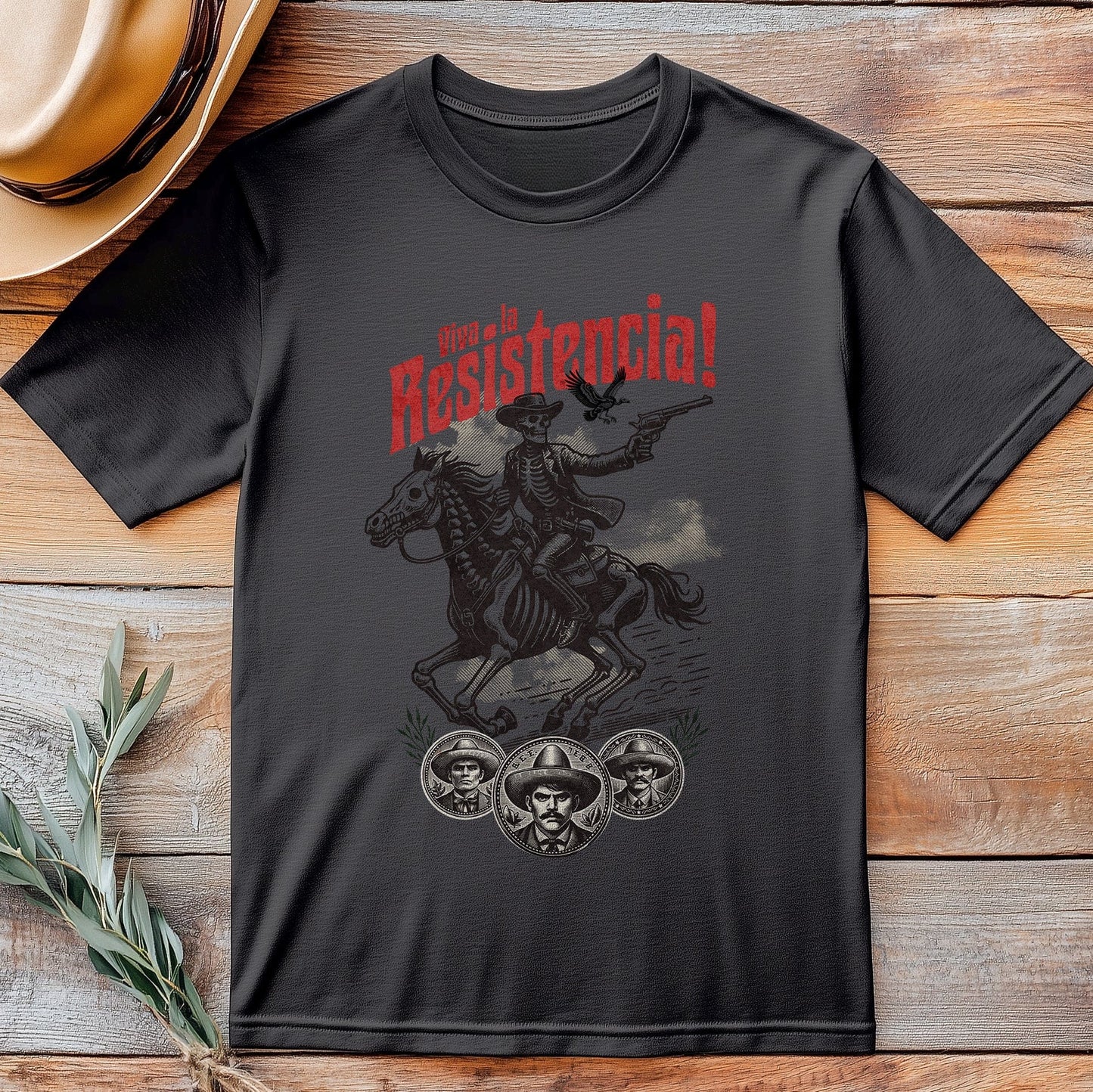 Viva La Resistencia! Cowboy on Horse T-shirt