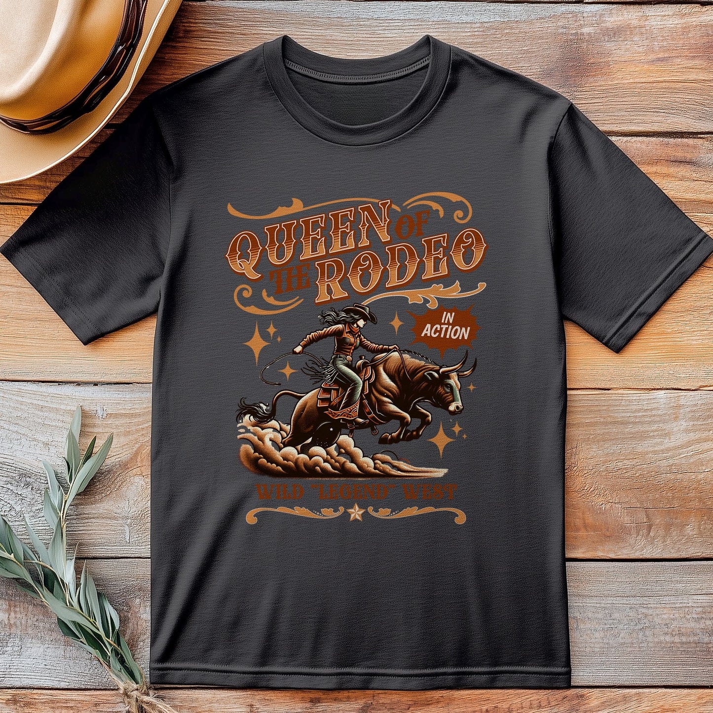 Queen of Rodeo T-Shirt - Saddle Up for