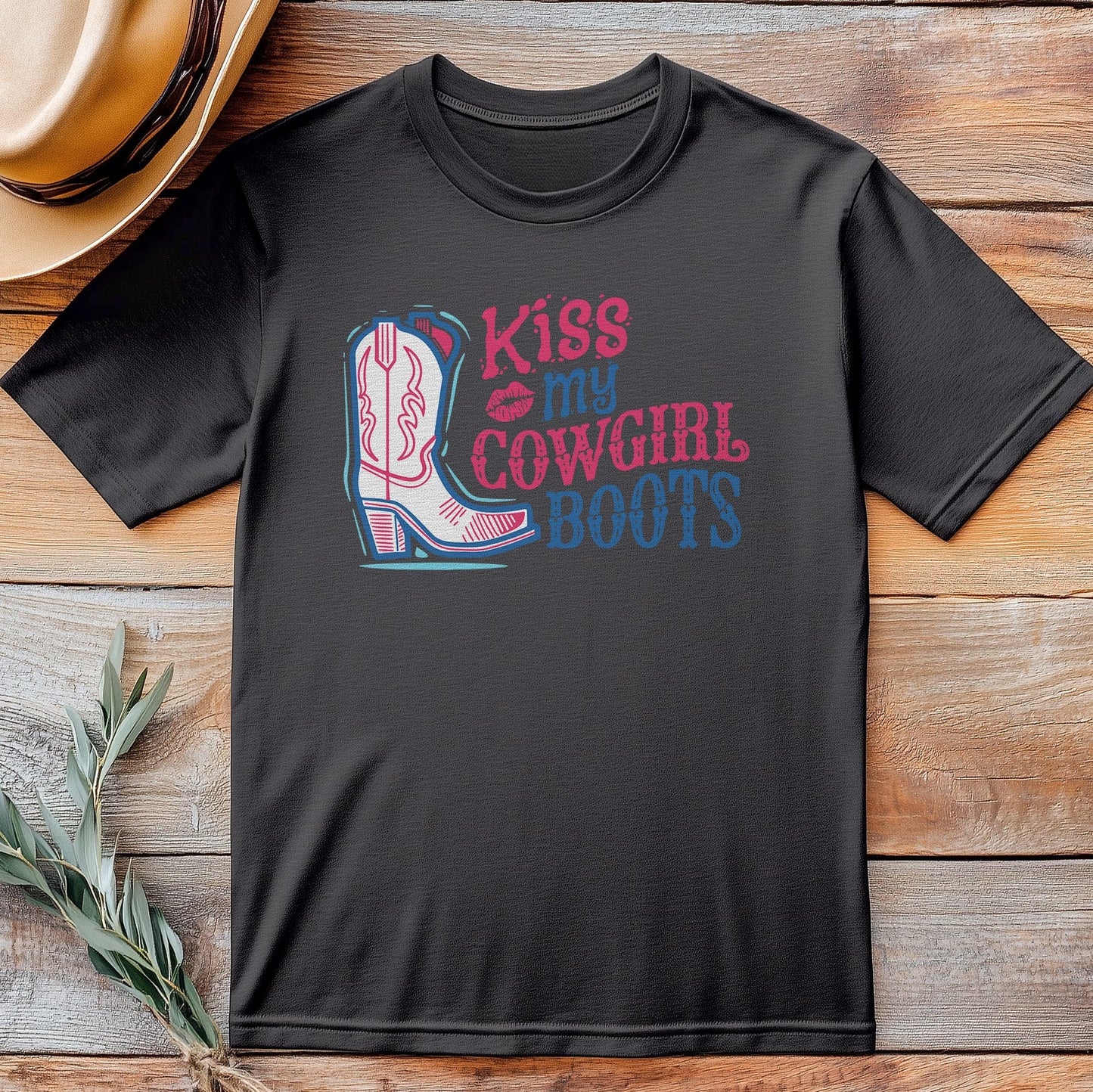 Kiss My Cowgirl Boots T-Shirt