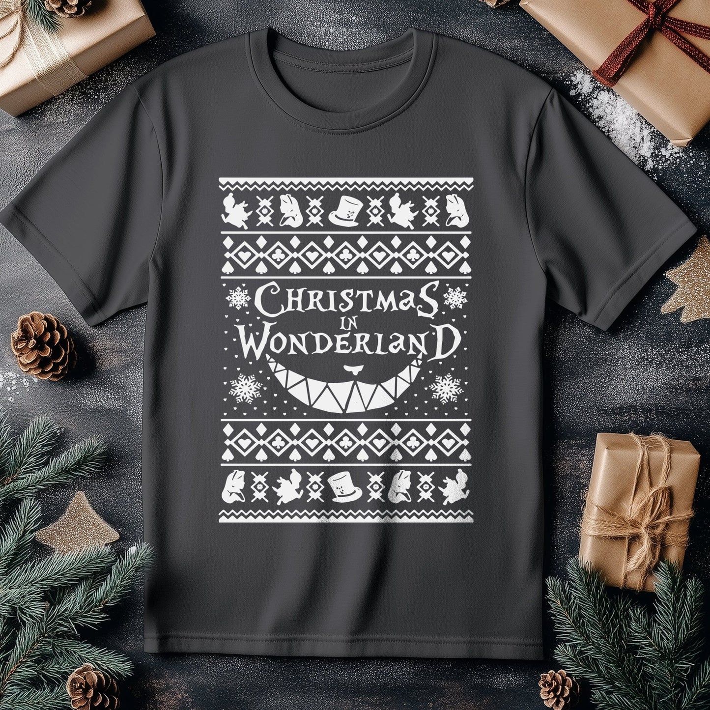 Alice Xmas Tee - Festive Wonderland