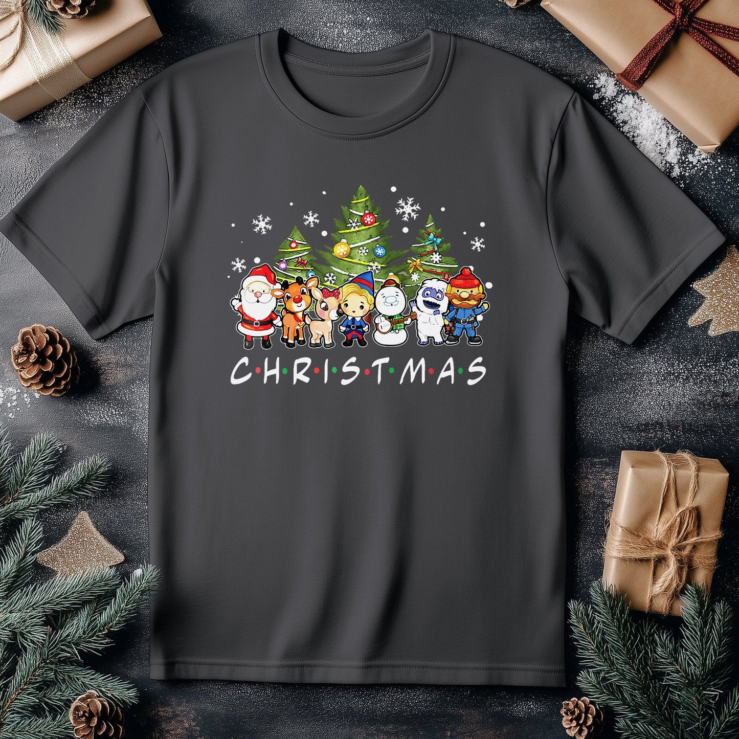 Christmas Friends T-shirt - Santa &
