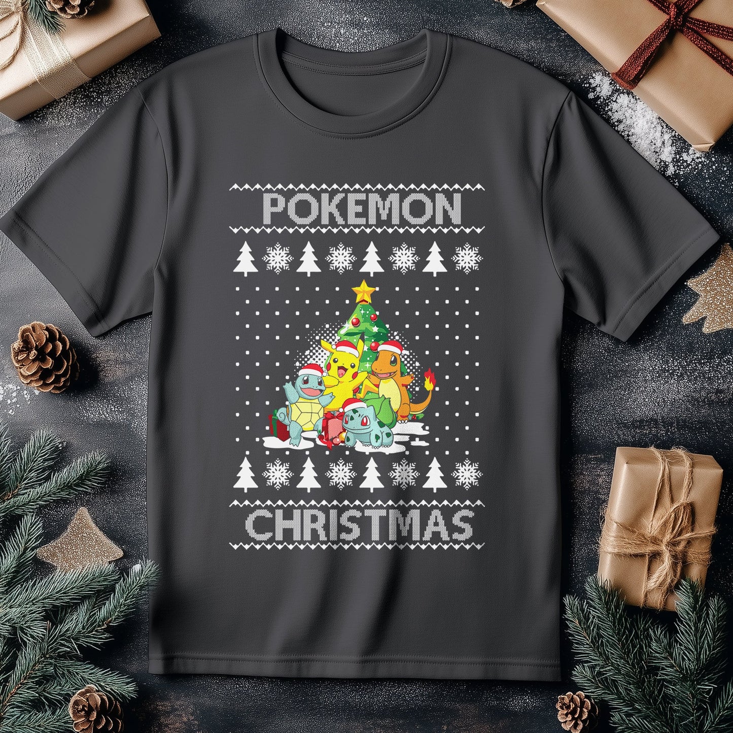 Poke Christmas Tree T-Shirt -