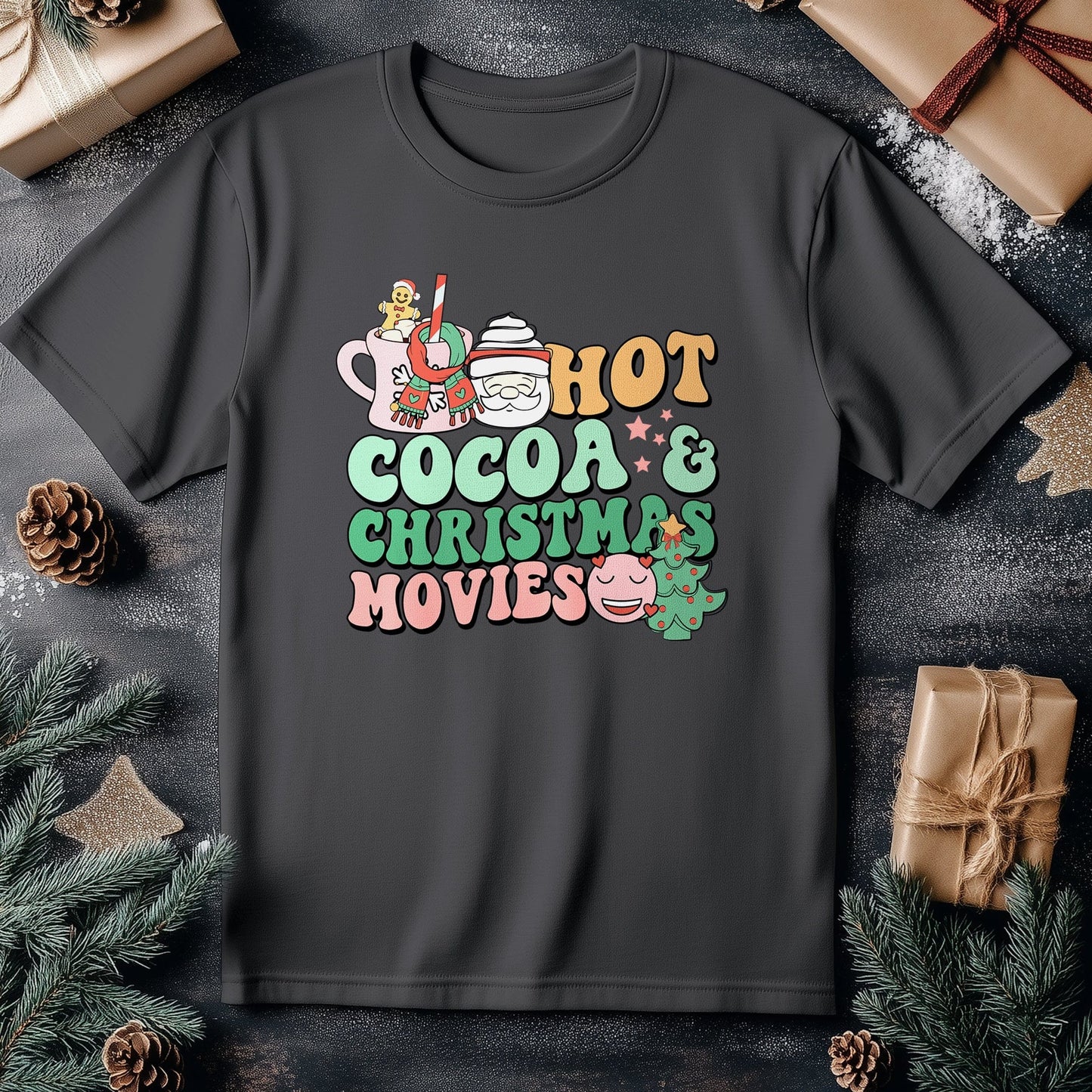 Christmas Movies & Cocoa t-shirt -