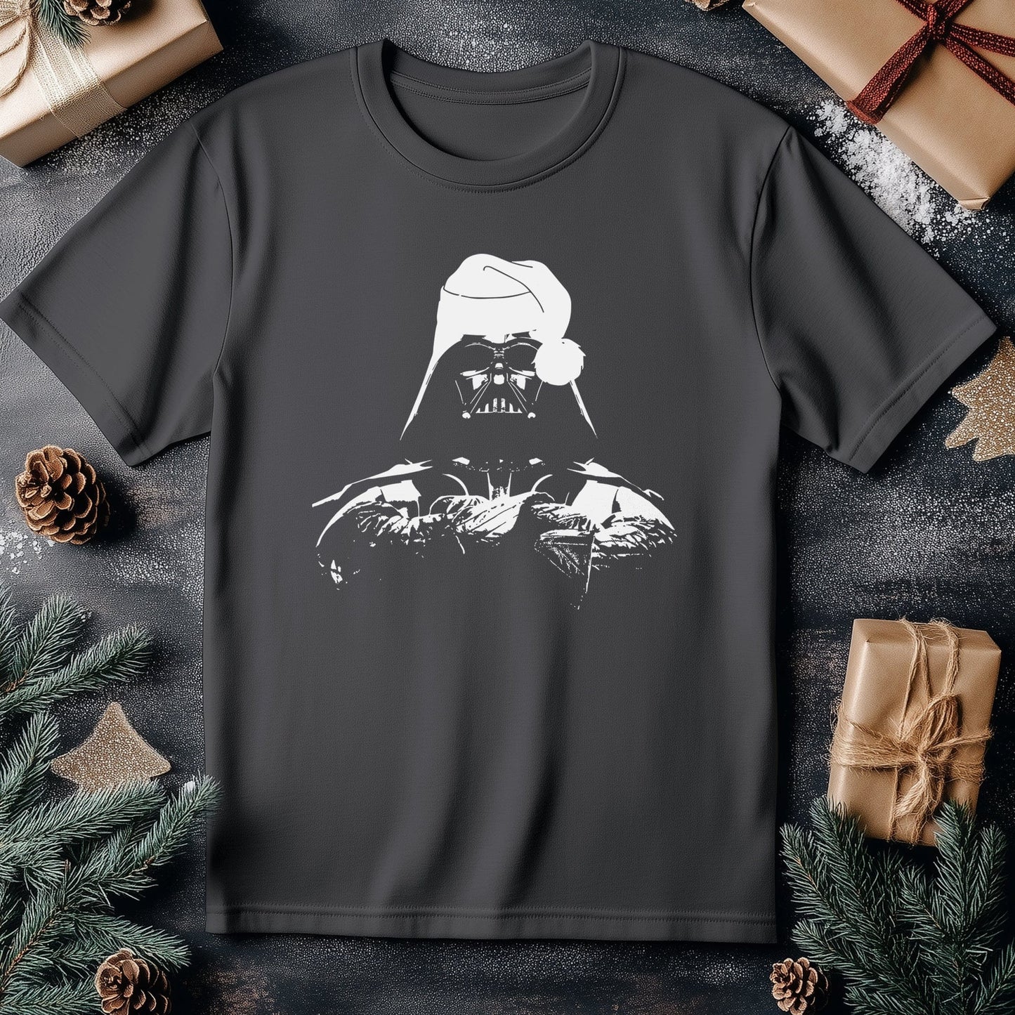 Darth Vader Christmas Hat Tee -
