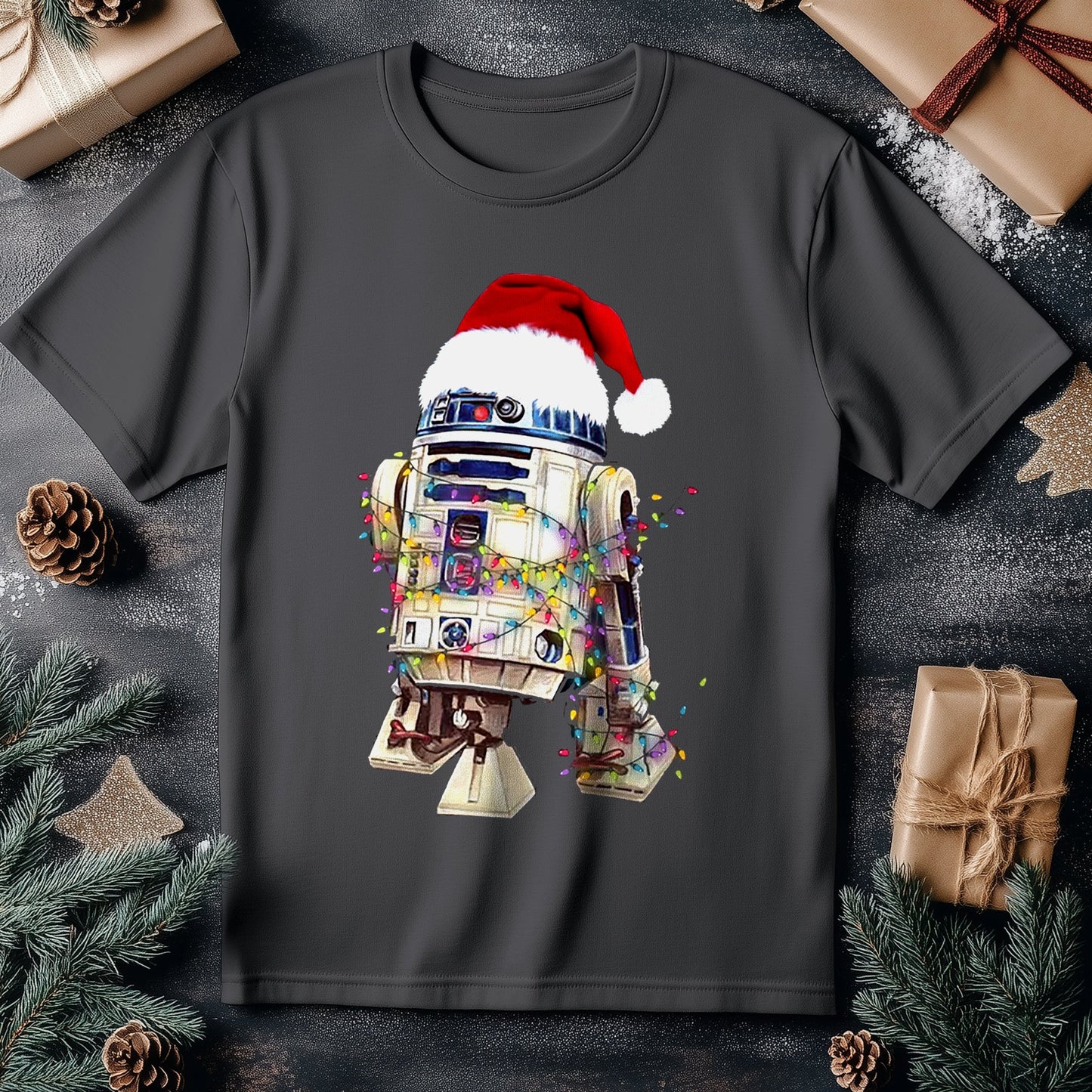 R2D2 Christmas T-Shirt - Merry Droid