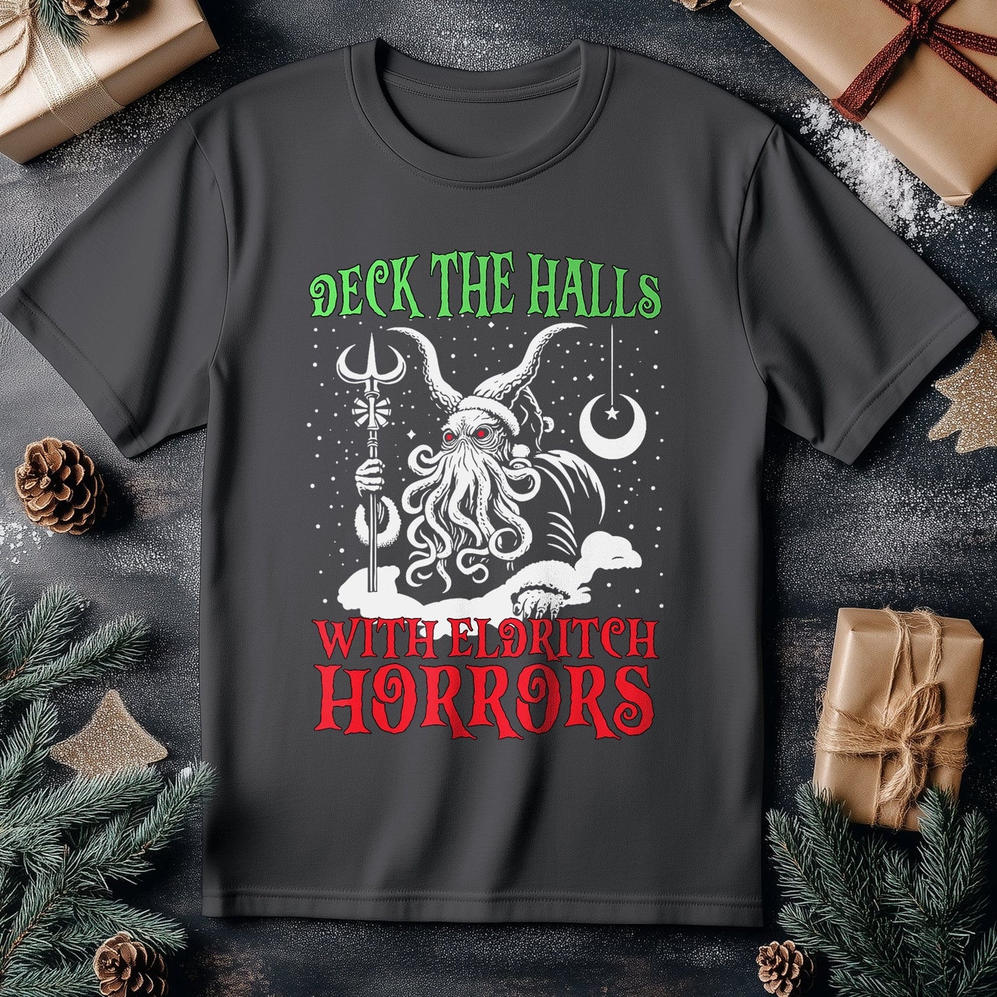 Creepy Christmas T-Shirt: Deck the