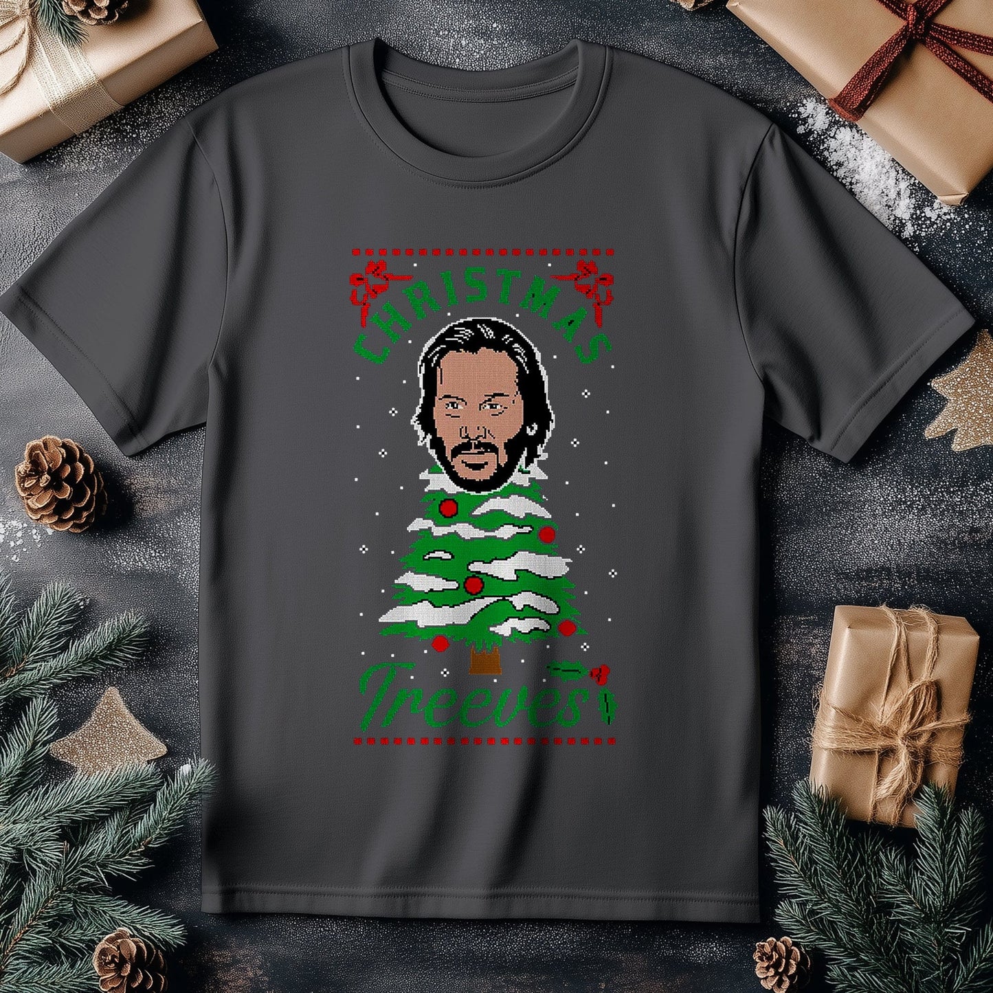 Christmas-Treeves Tee - Deck the