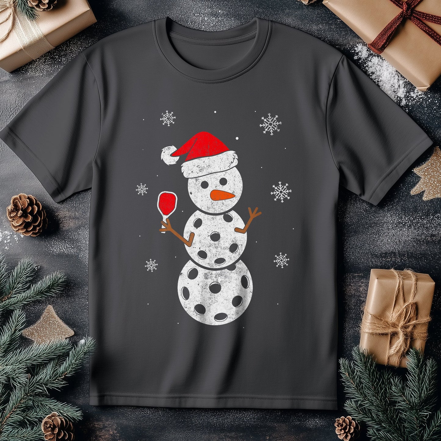 Snowman Pickleball T-Shirt