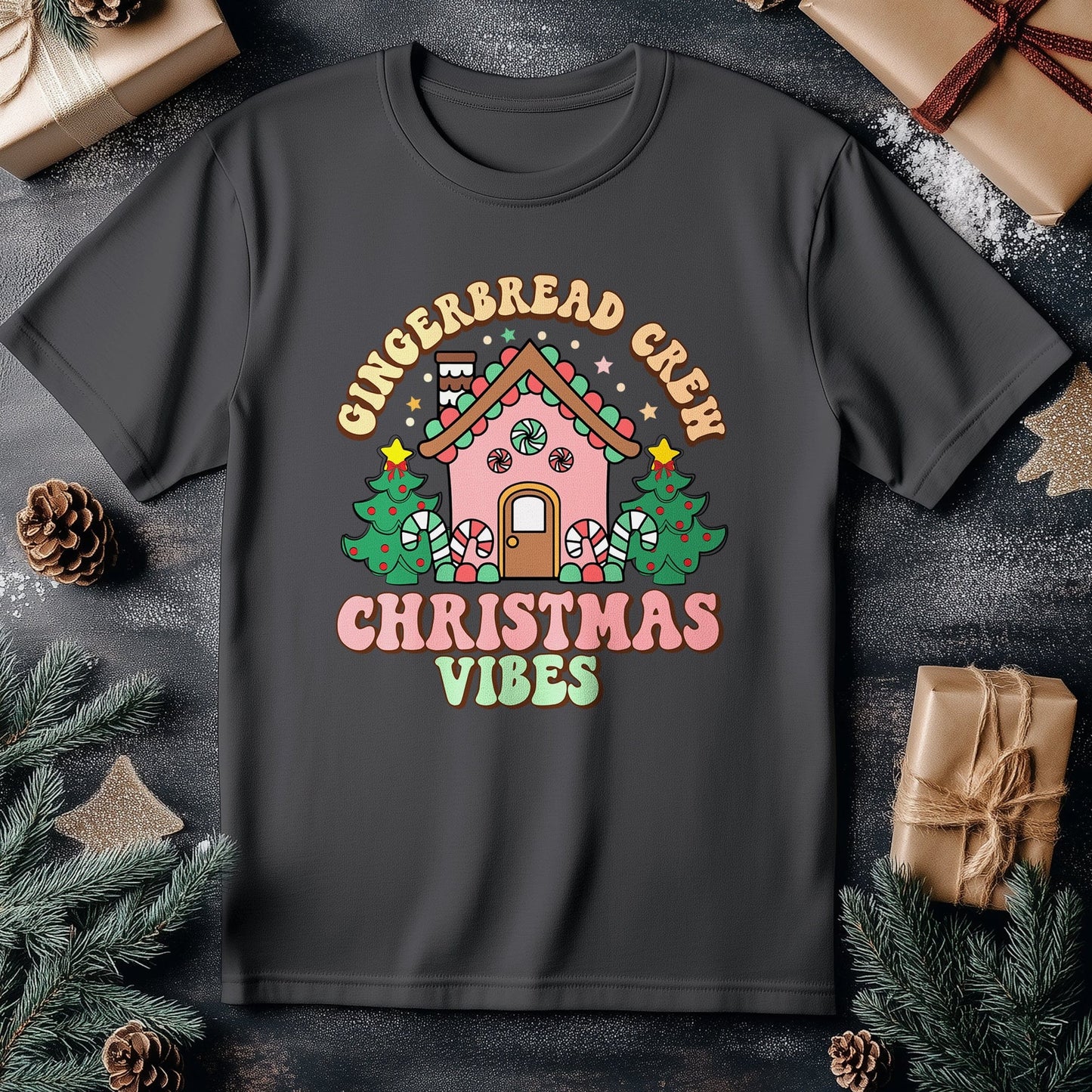 Gingerbread Christmas Vibes T-Shirt