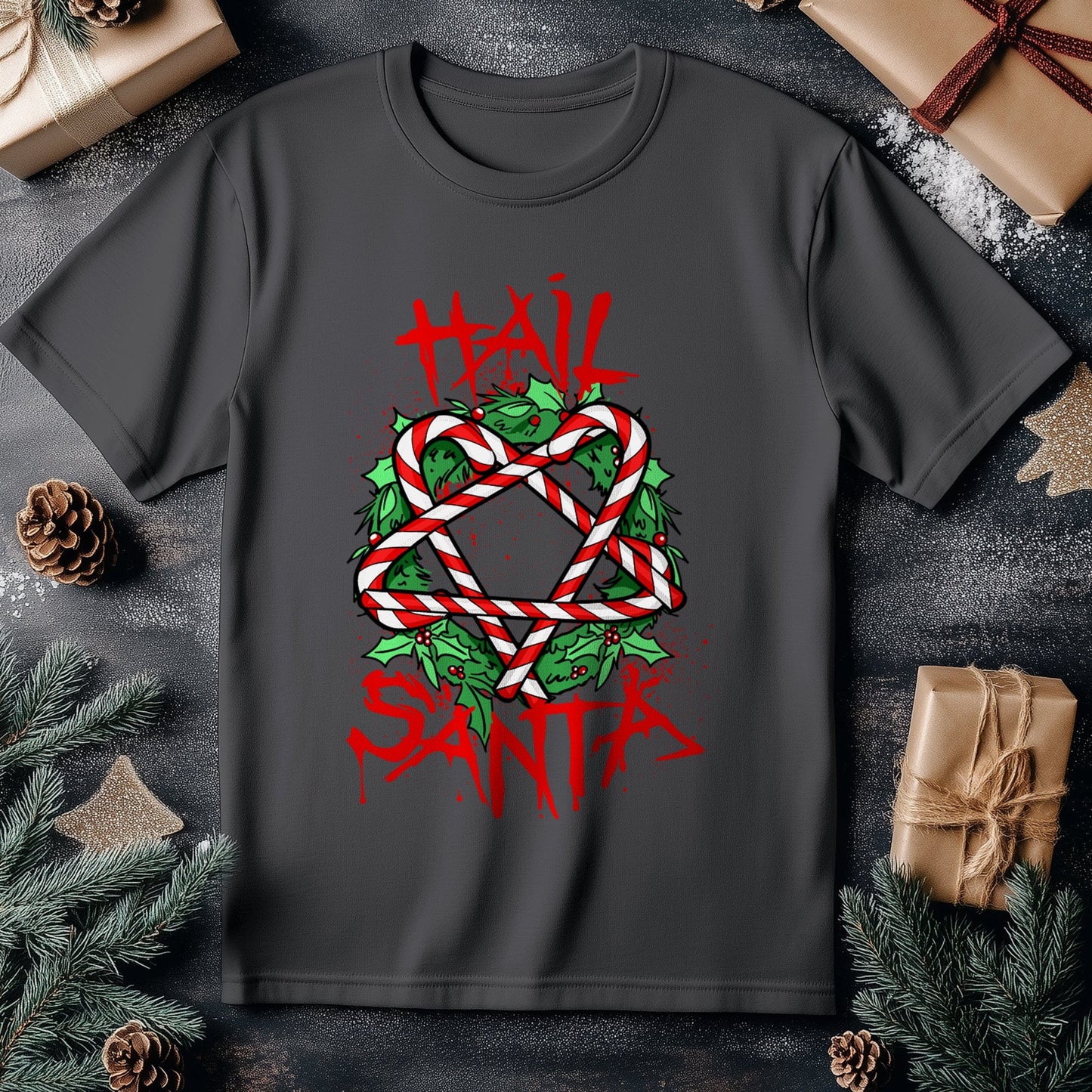 Hail Santa T-shirt - Festive &