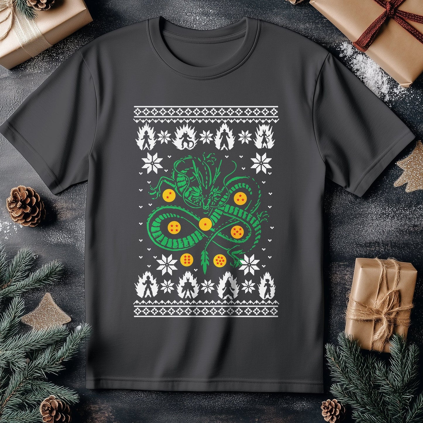 Green Dragon Christmas T-shirt -