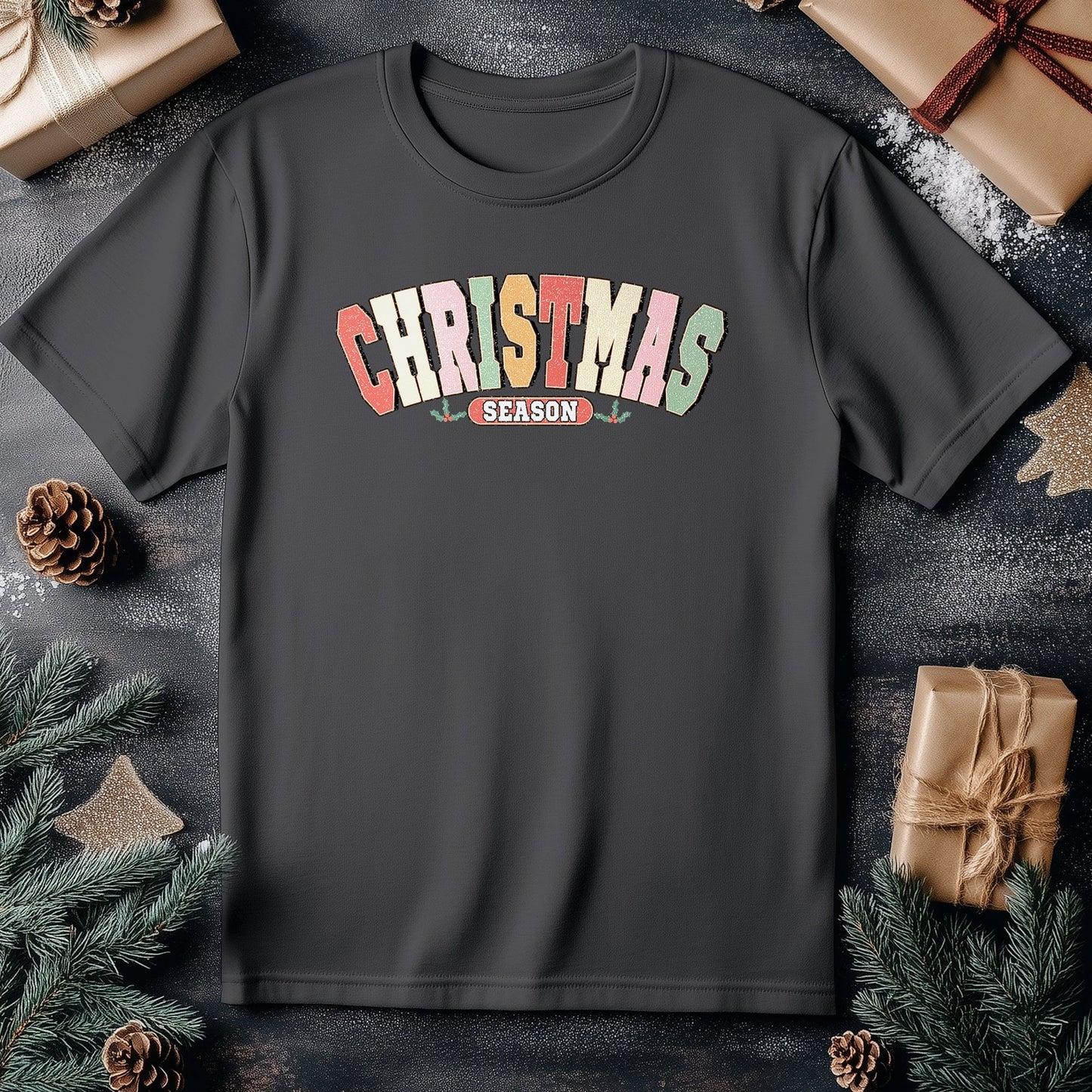 Christmas Season Distressed T-shirt