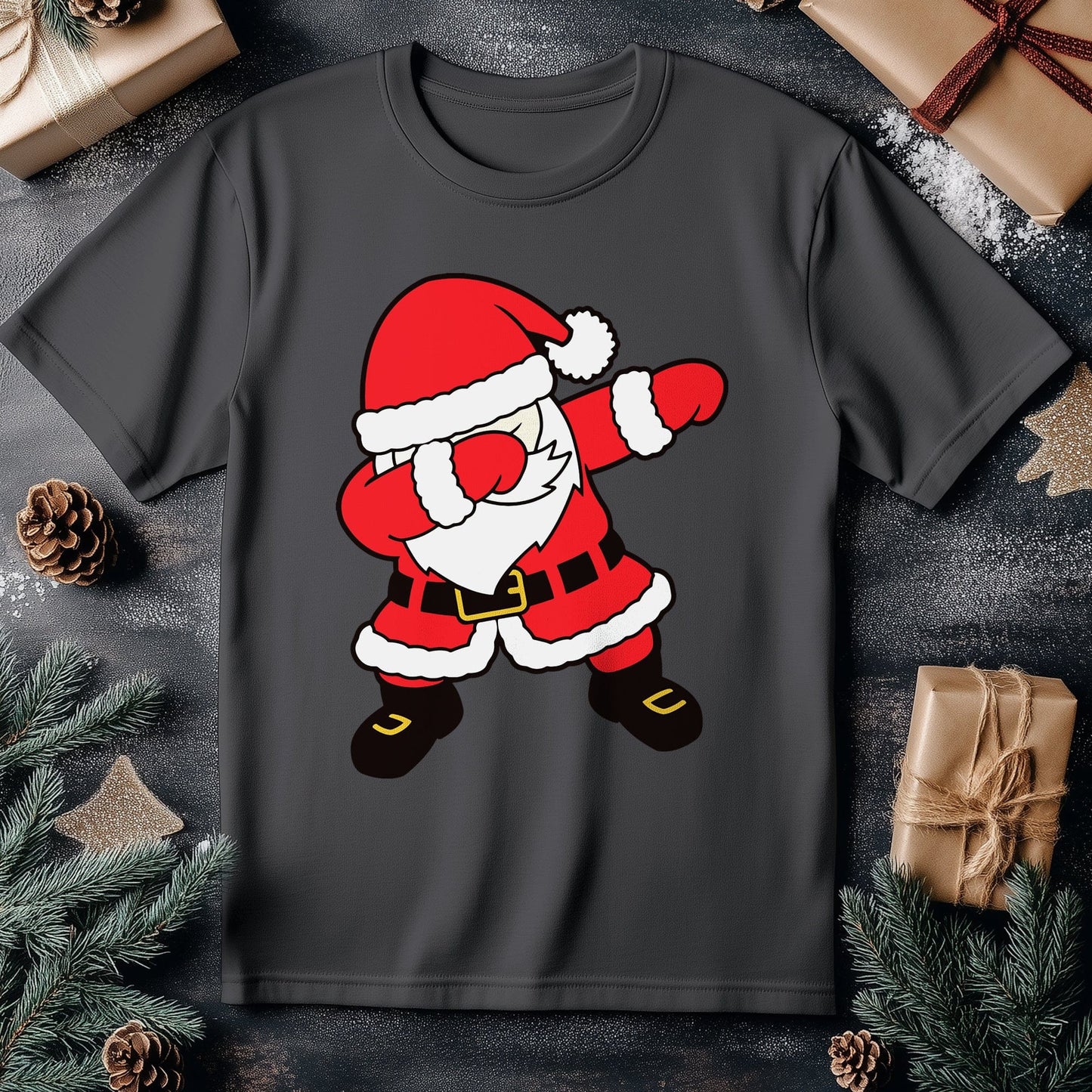 Dabbing Santa in Red Suit T-Shirt -