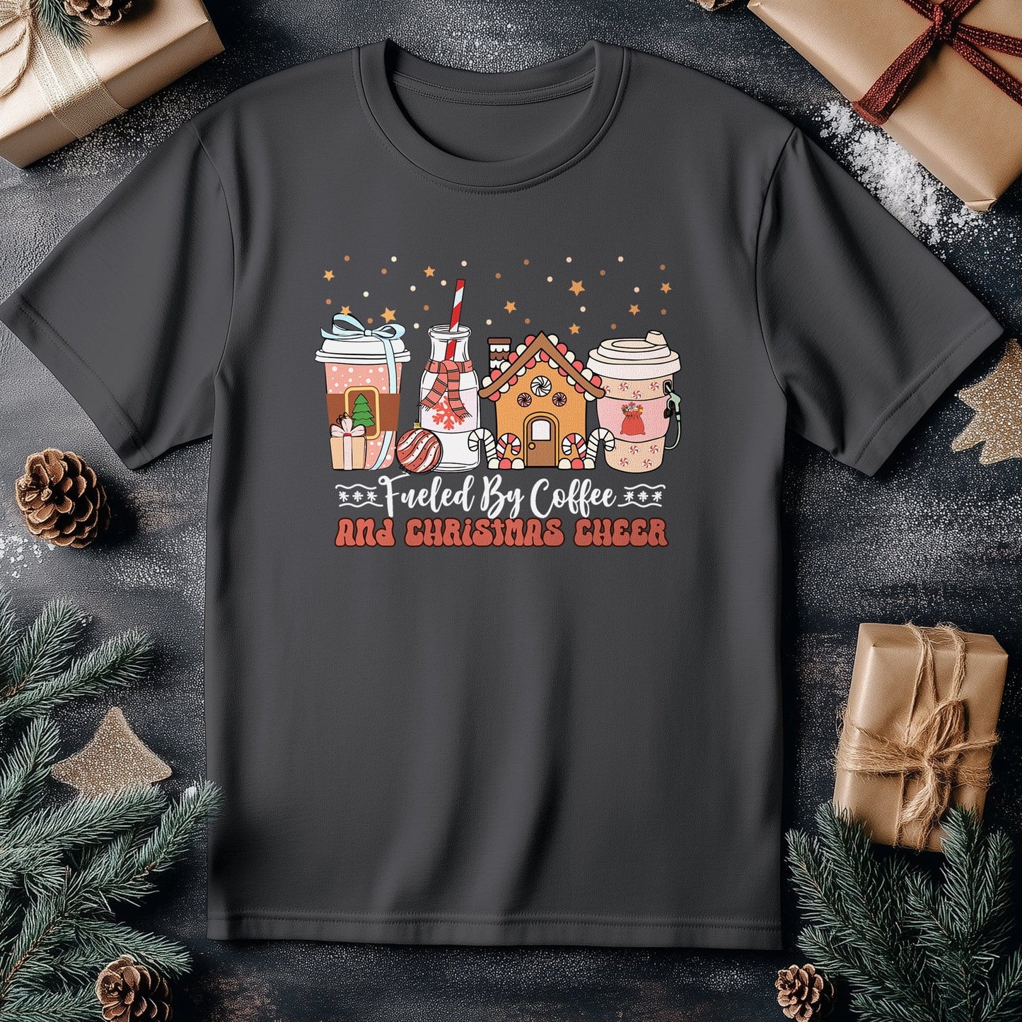 Coffee & Christmas Cheer T-Shirt -