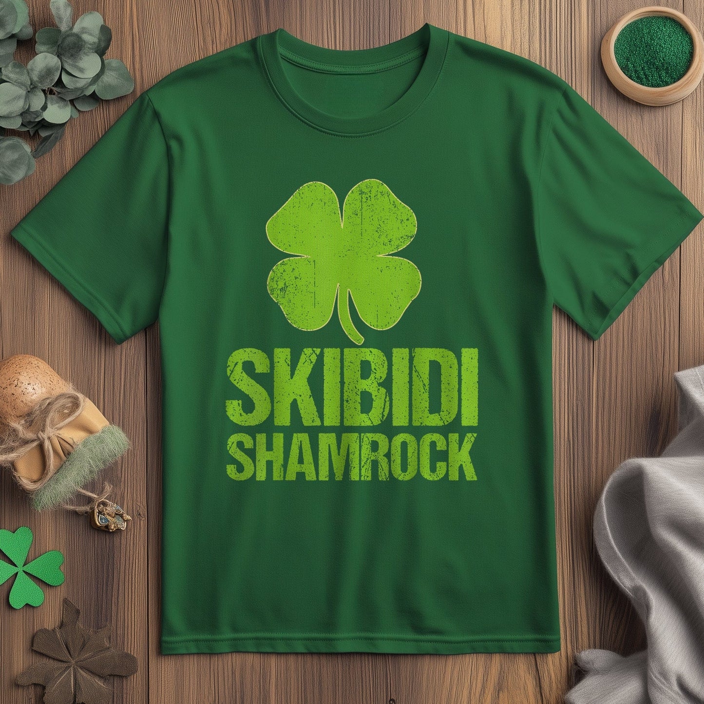 Skibidi Shamrock t-shirt
