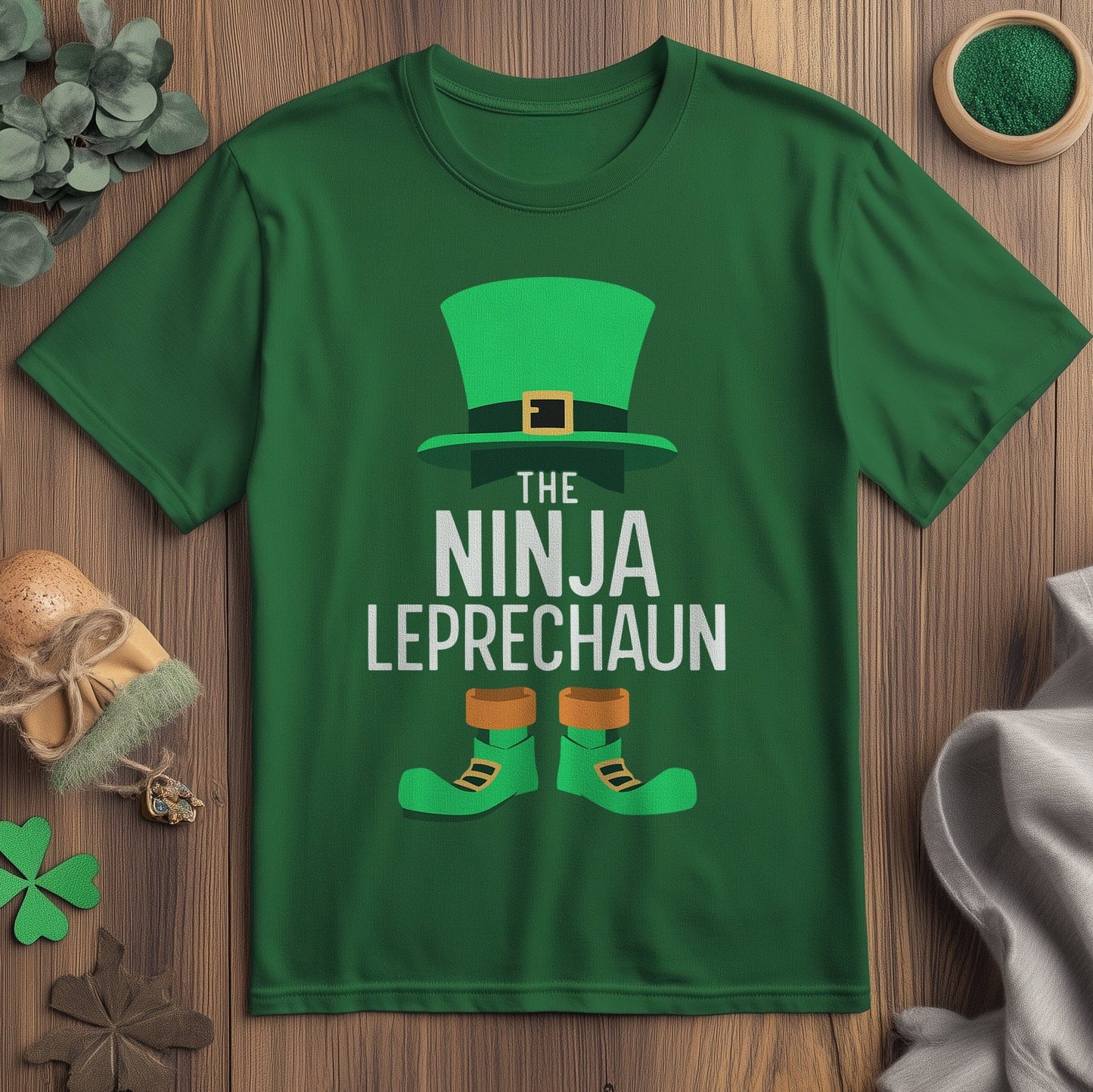 Ninja Leprechaun Artboard 7 T-shirt