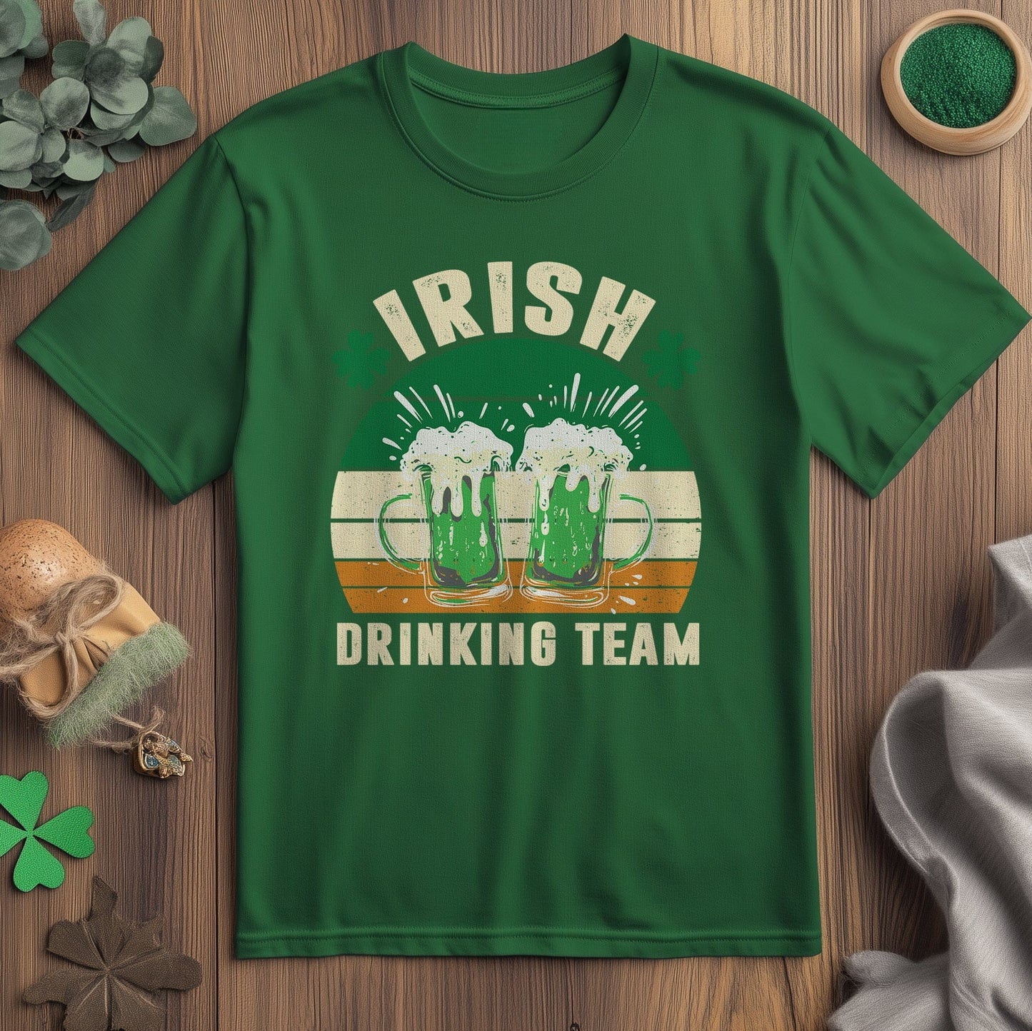 Retro Irish Drinking Team T-Shirt