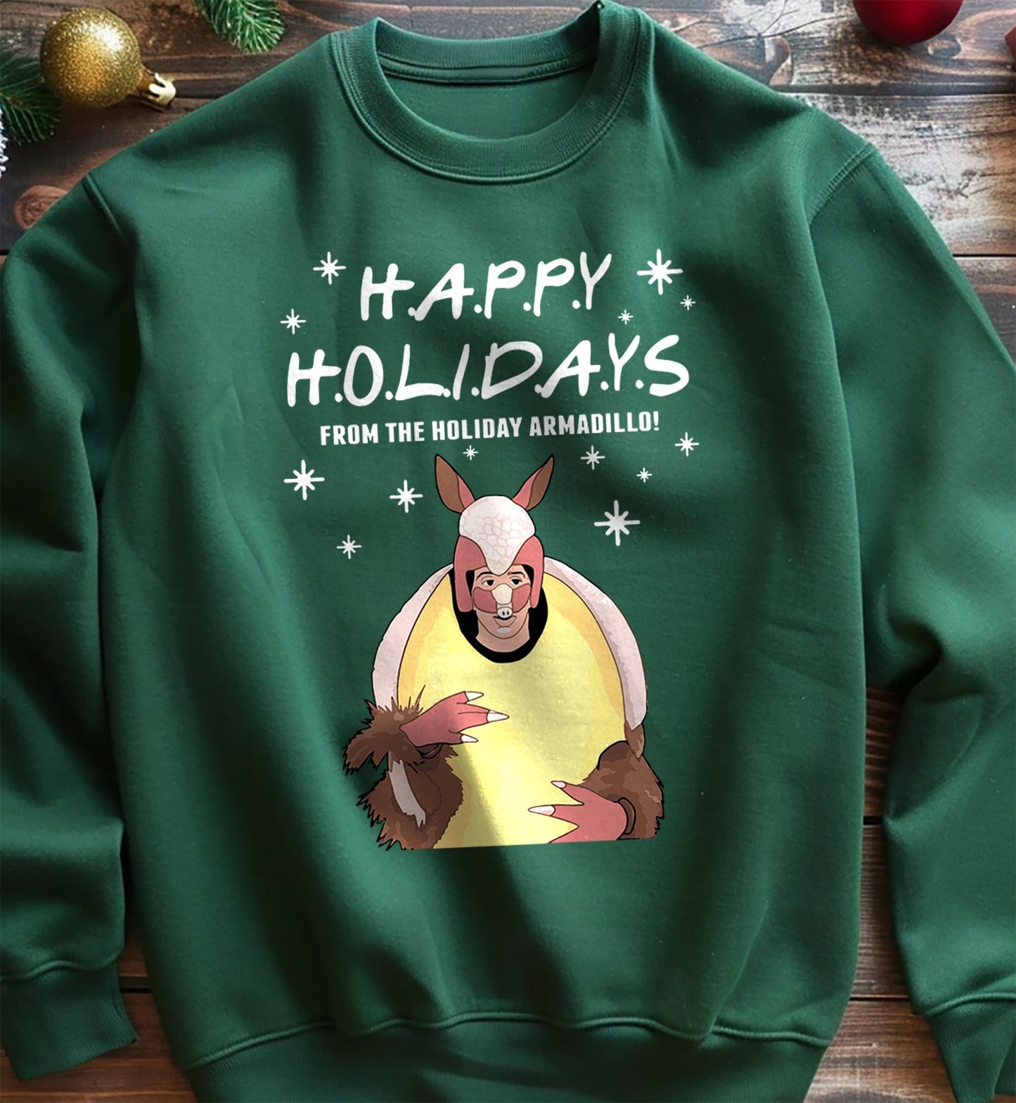 Happy Holiday Armadillo Sweatshirt