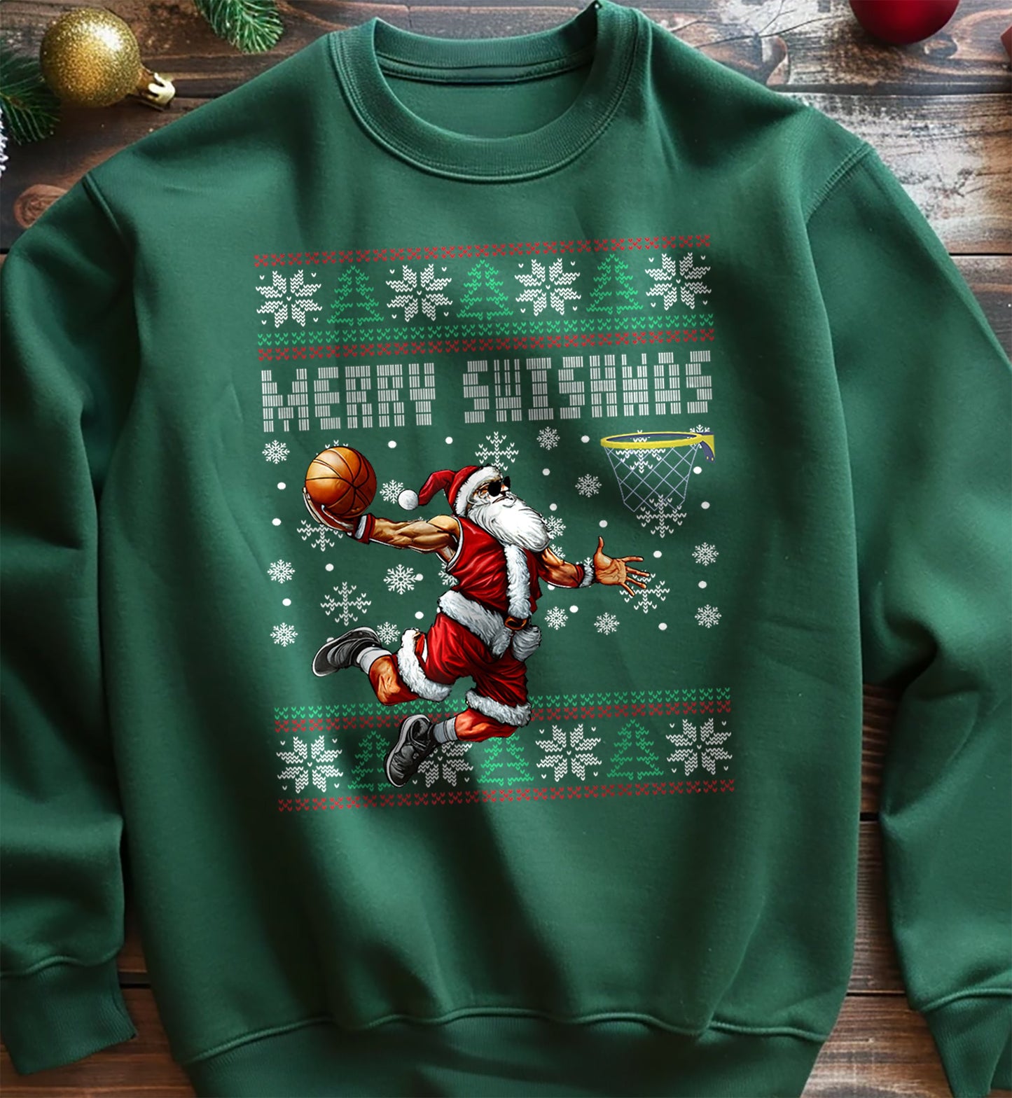 Merry Swishmas Ugly Christmas Sweatshirt