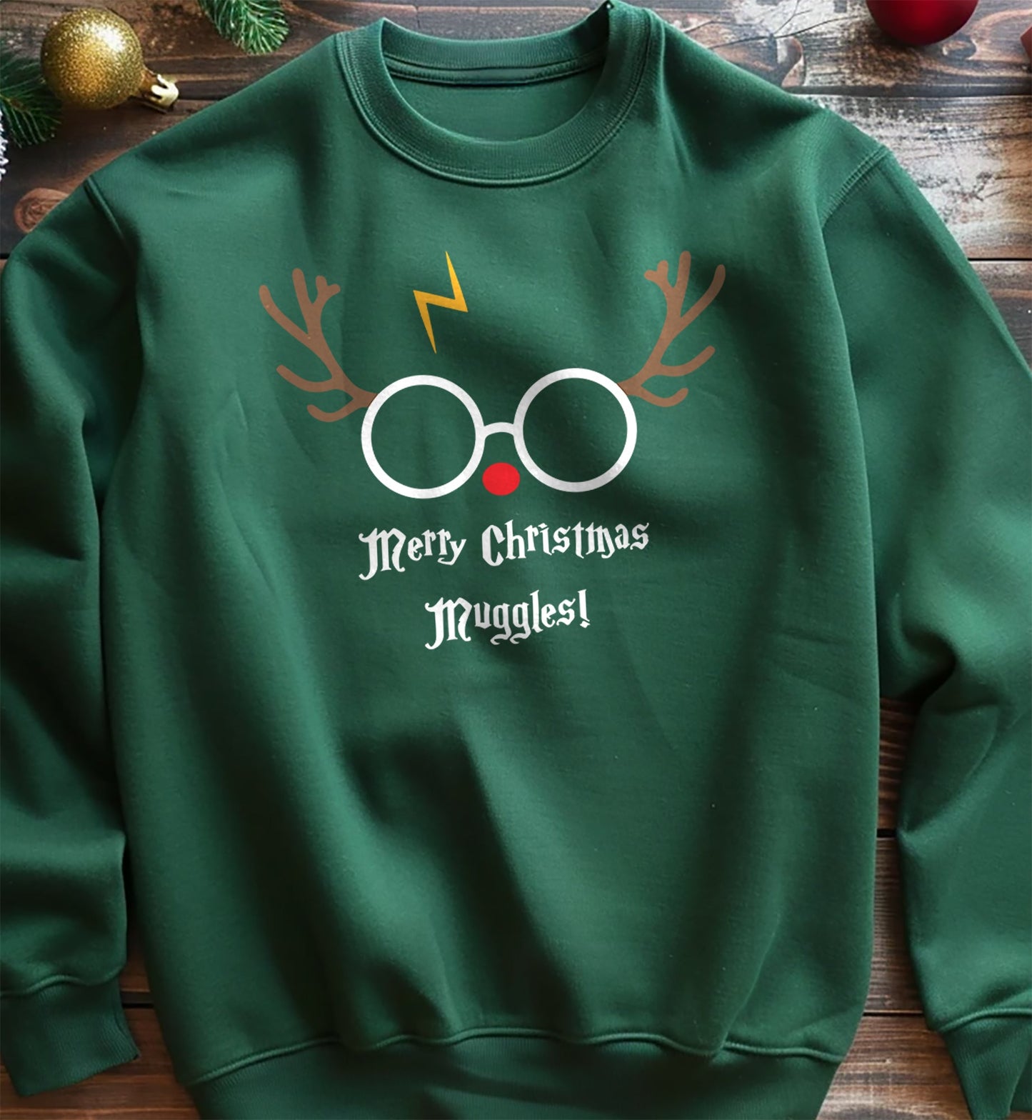 Reindeer Merry Christmas Muggle Sweatshirt