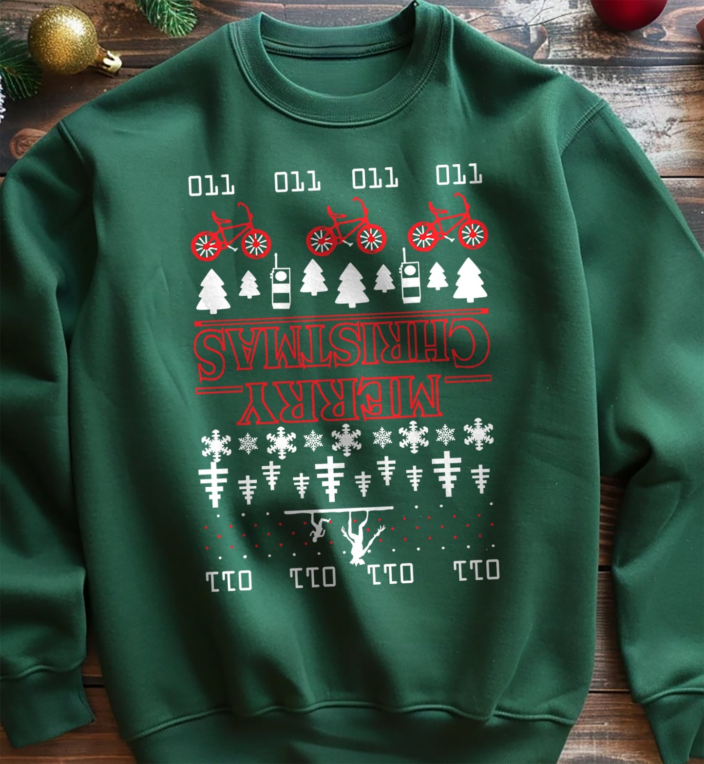 Upside-Down Merry Christmas Sweatshirt