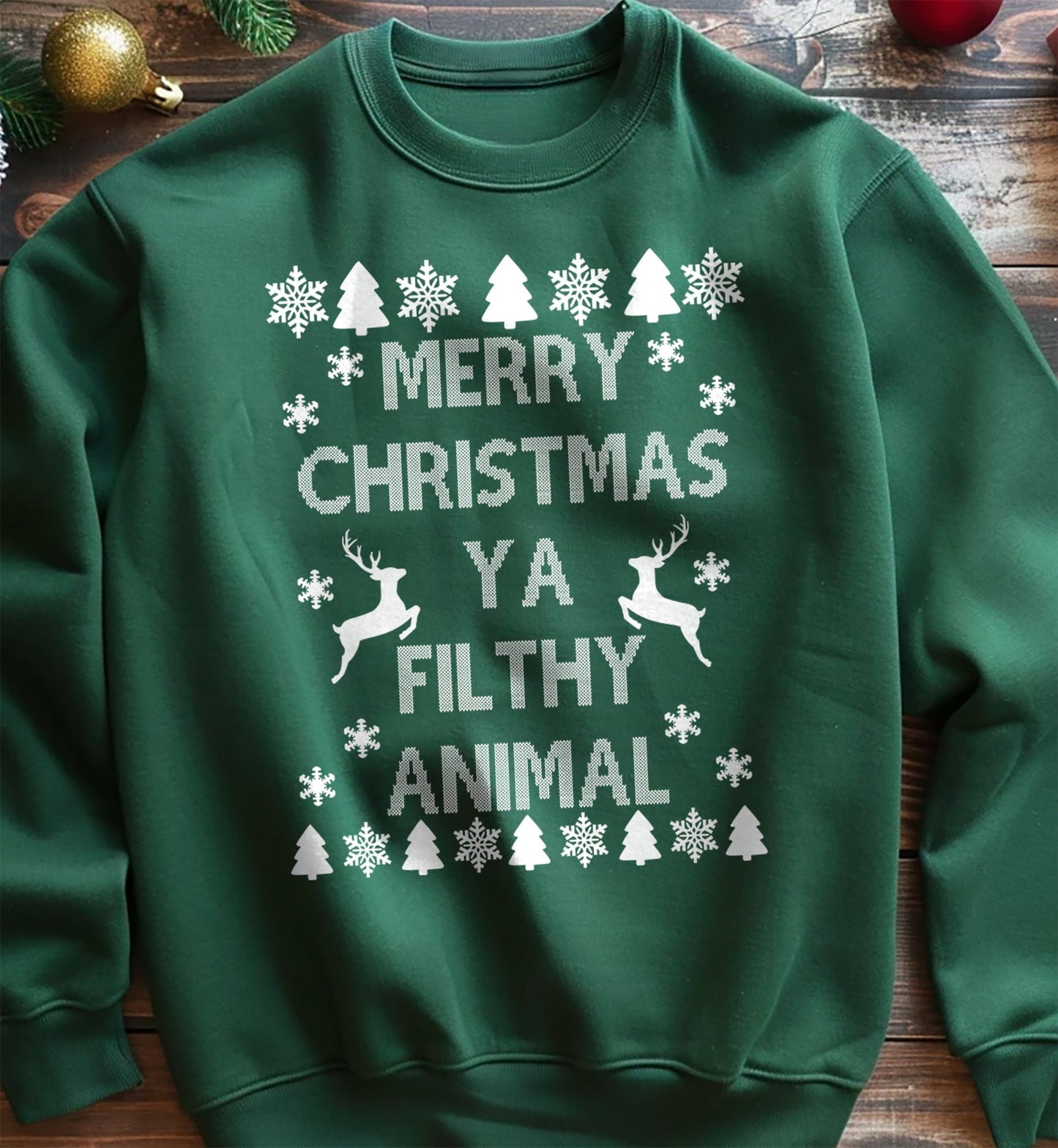 Filthy Animals Christmas Sweatshirt