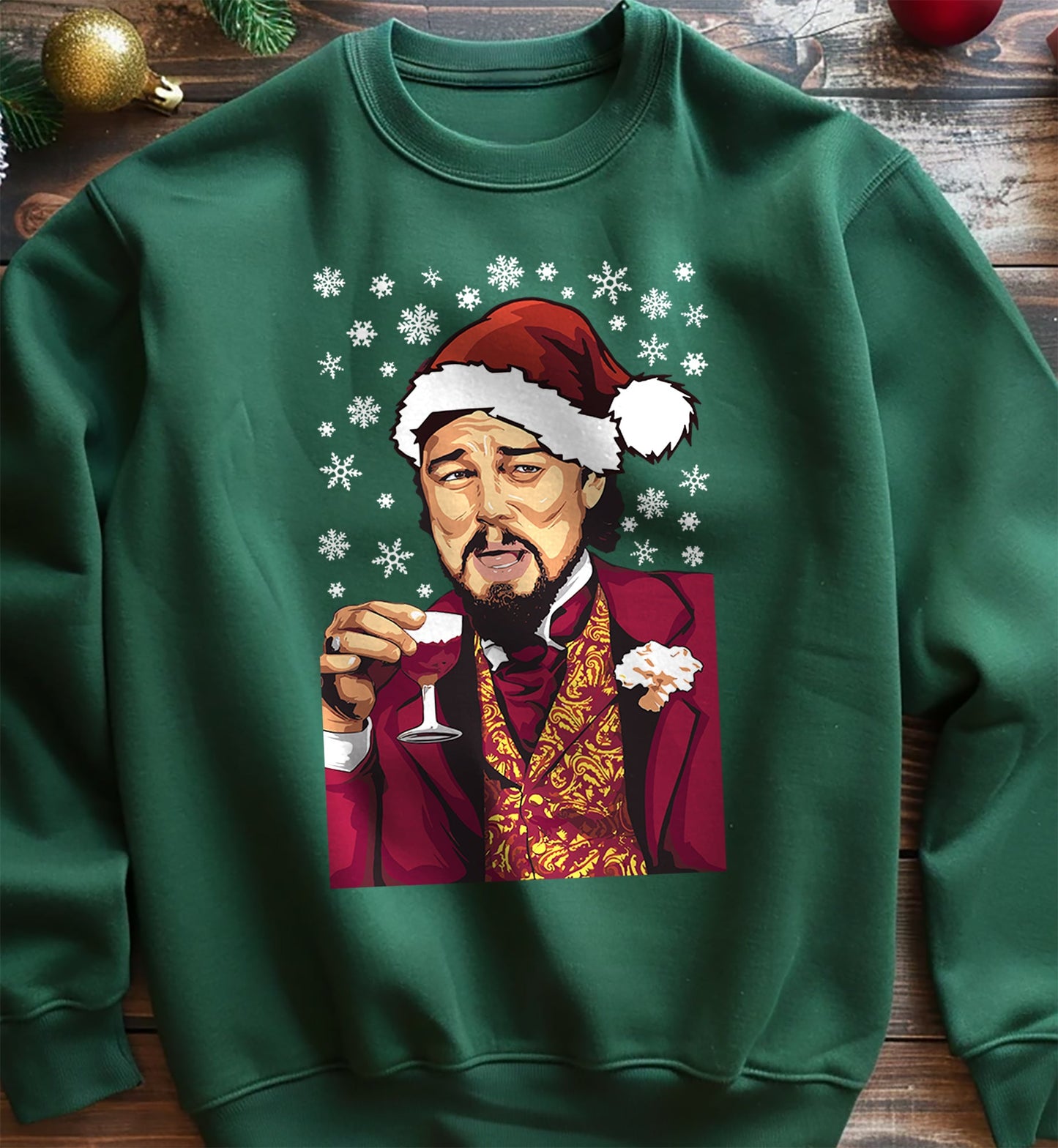 Leo Meme Xmas Sweatshirt