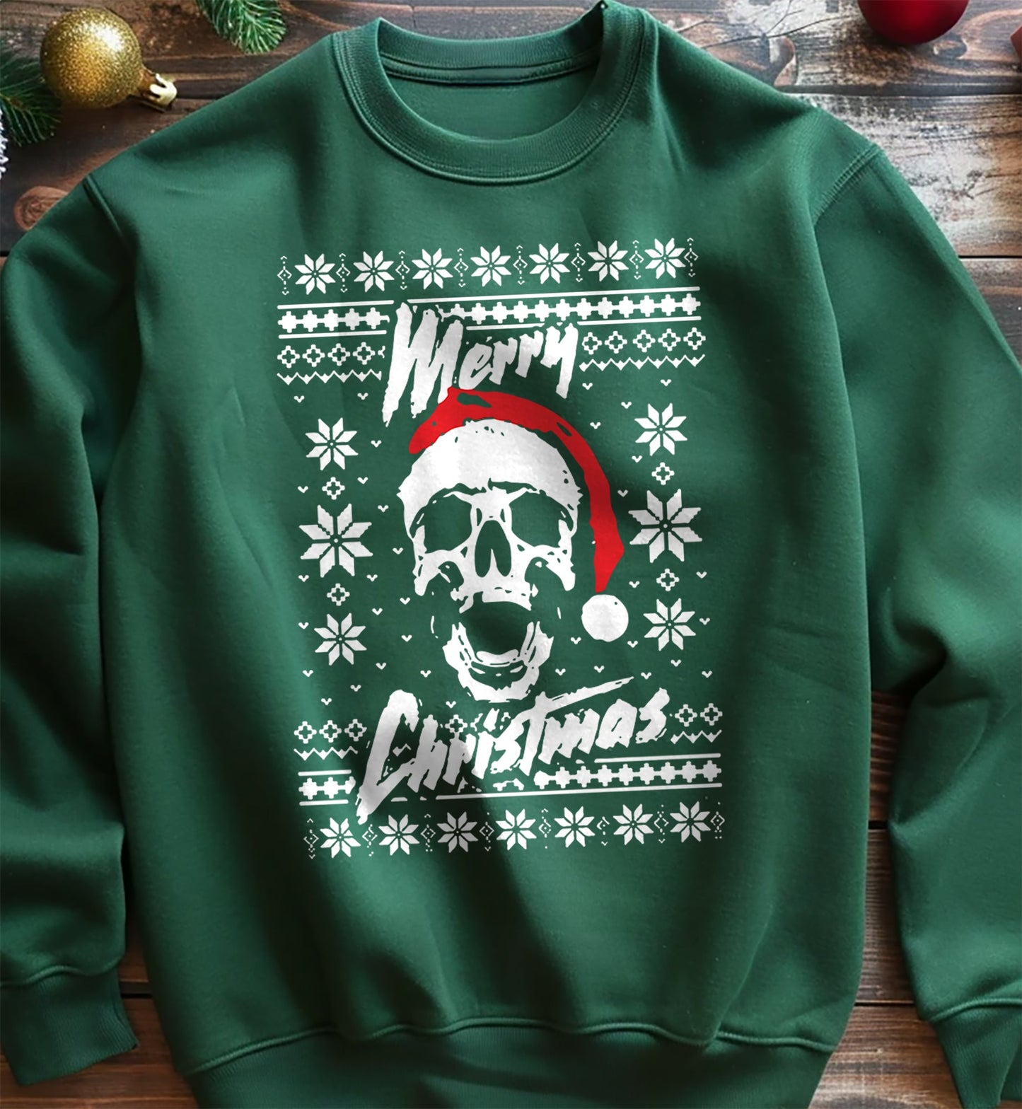 Merry Christmas Skull Sweatshirt