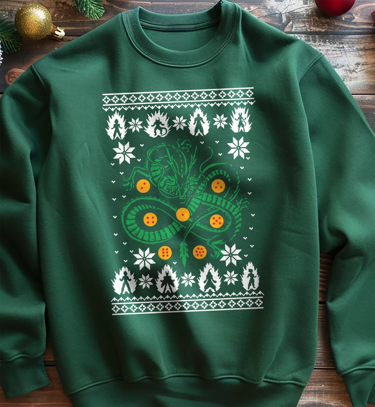 Green Dragon Christmas Sweatshirt